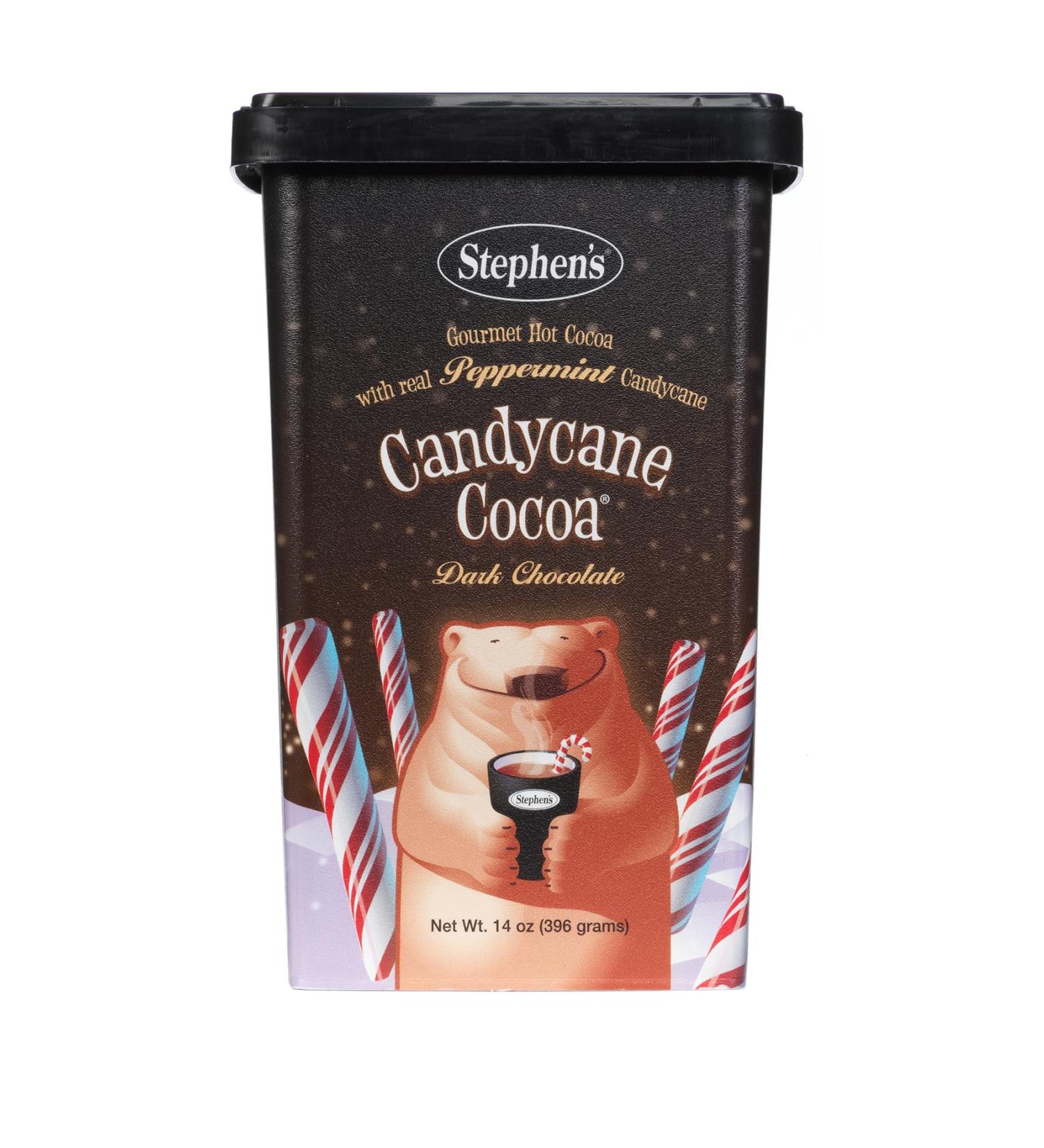 Stephen's Gourmet Hot Cocoa | 14 Ounce | Candy Cane Dark Chocolate Flavor Candy Cane Dark Chocolate 14 Ounce (Pack of 1)