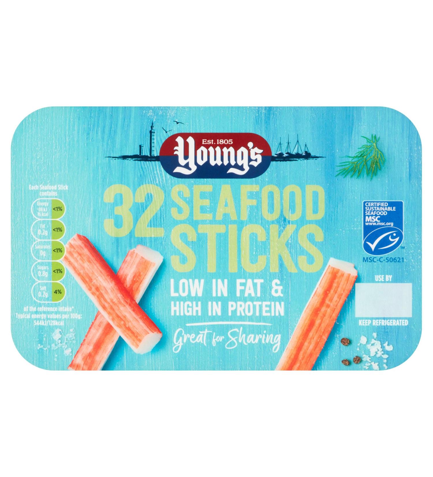 Young's 32 Seafood Sticks 400g