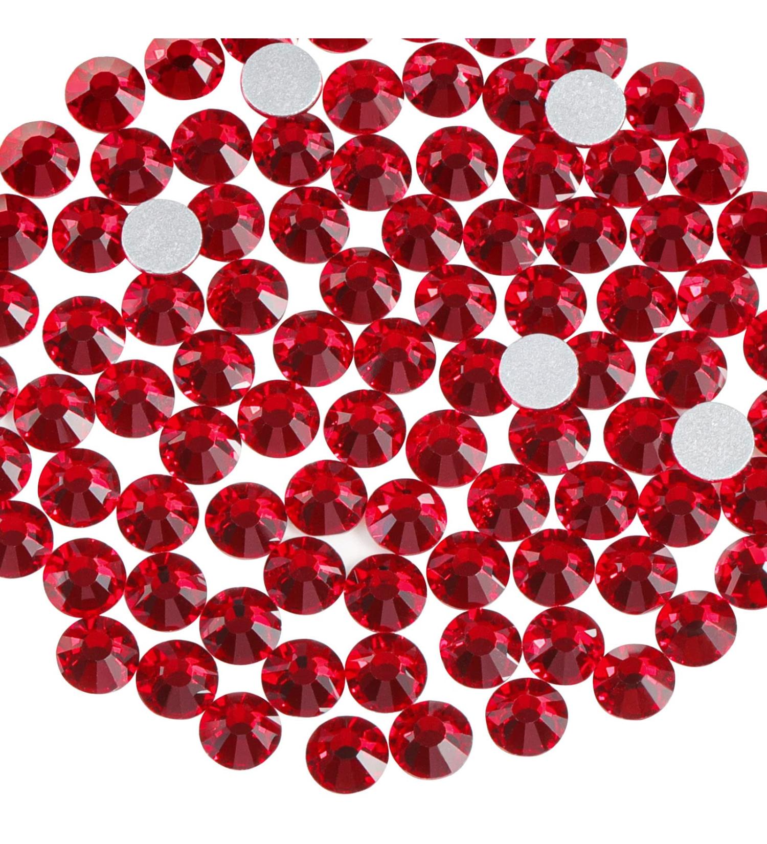 Beadsland 1440 Flat Back Rhinestones - Dark Red SS20 Nail Crystals for Stunning Nail Art - 4.6-4.8mm - Buy Online on GoSupps.com
