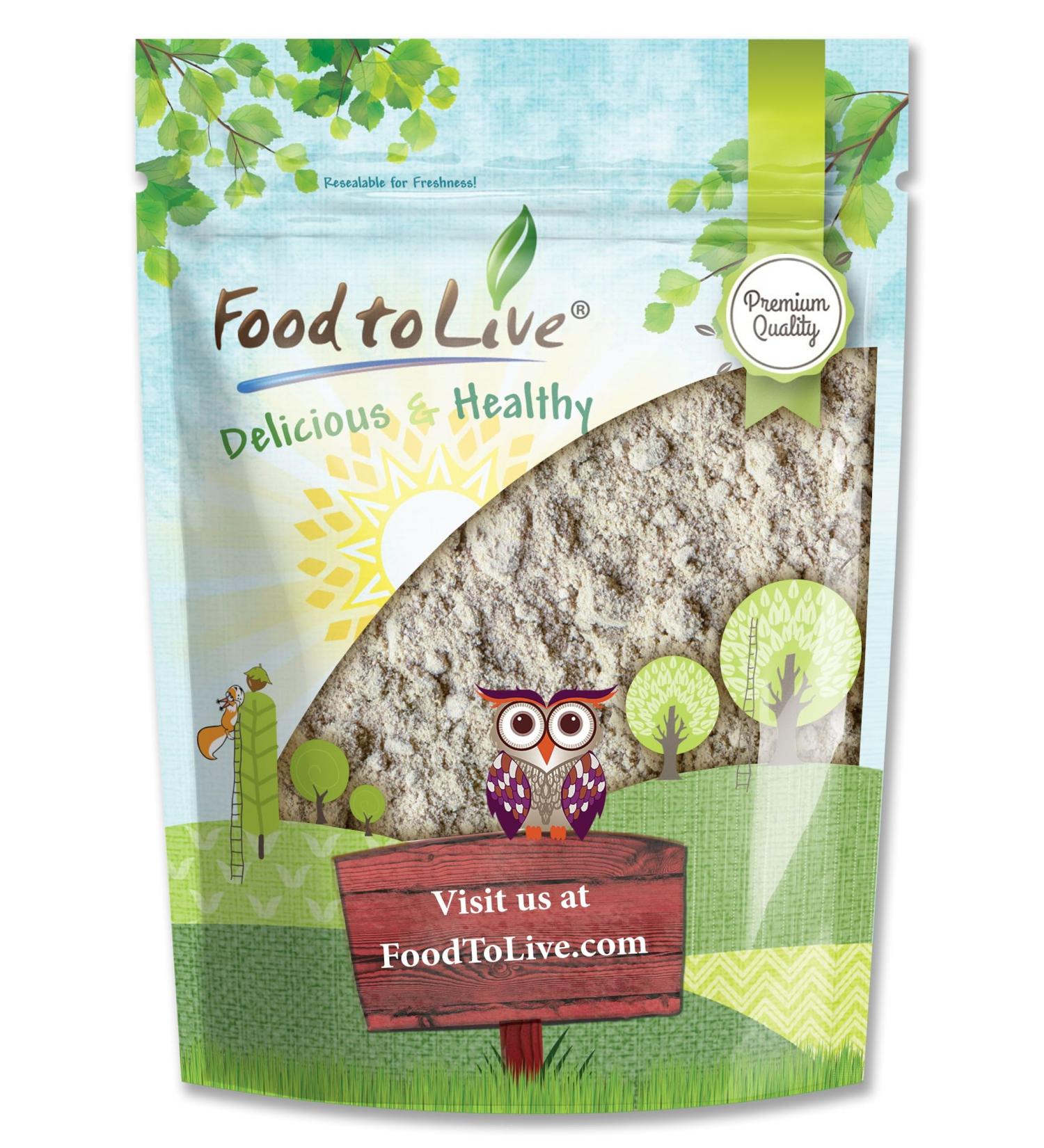 Food to Live - Psyllium Husk Powder 12 Ounces - Pure Kosher Vegan Keto Unflavored Finely Ground Bulk Mixes Well Rich in Soluble Fiber 12 Ounce (Pack of 1) - Buy Online on GoSupps.com