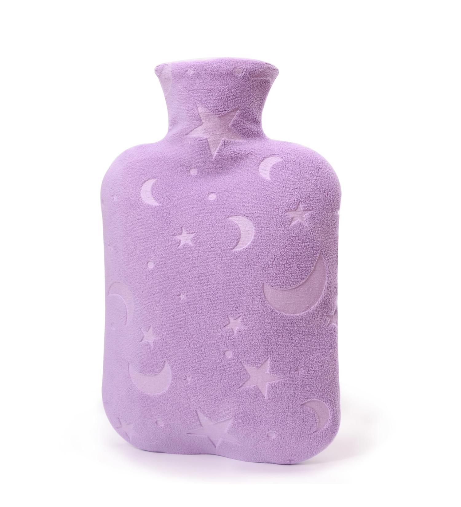 DICEVER Hot Water Bottle with Soft Cover 2L Hot Water Bag for Menstrual Cramps Neck and Shoulder Pain Relief Hot and Cold Therapies Hand Feet Warmer Purple Dark Purple - Buy Online on GoSupps.com