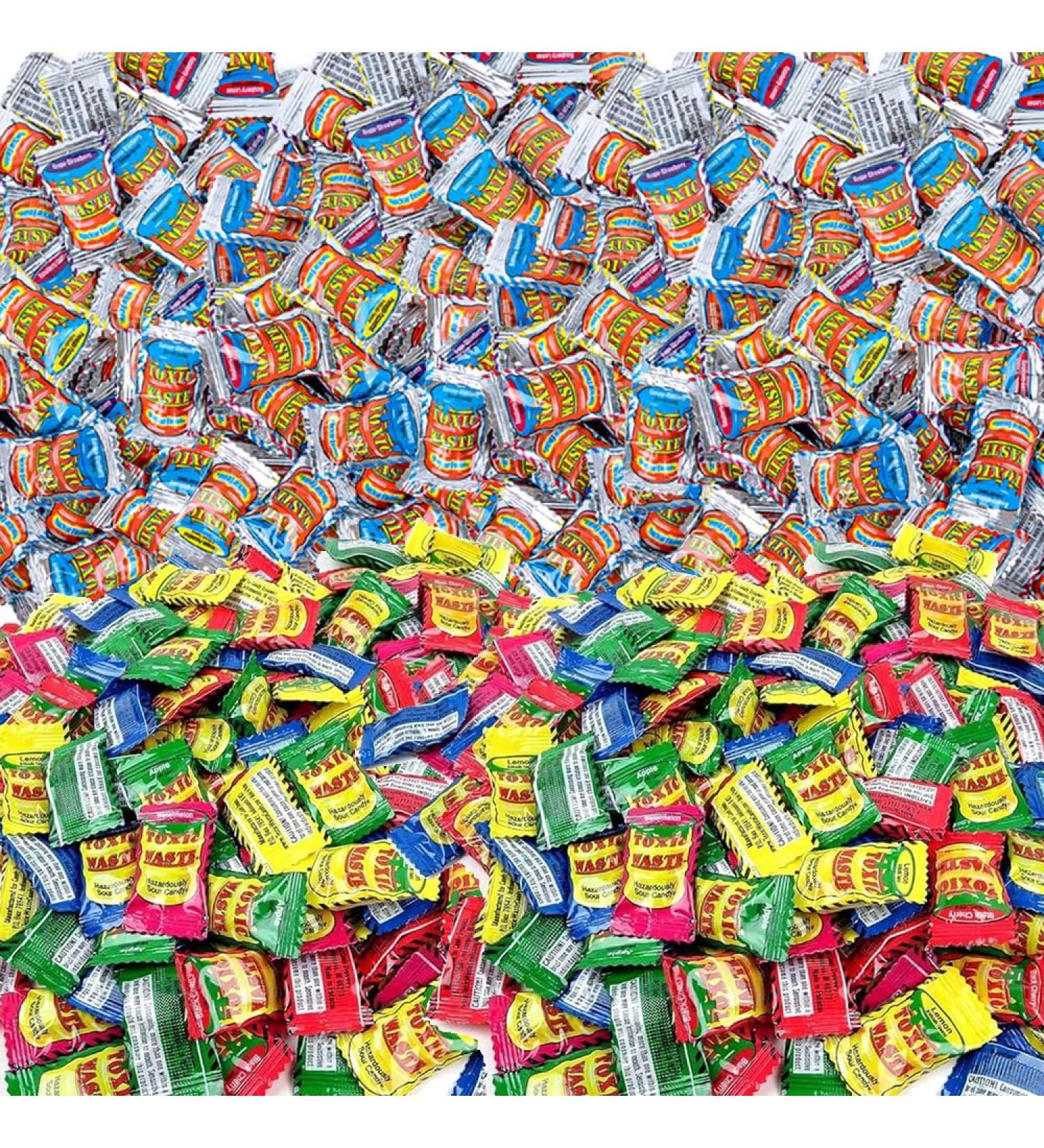 Toxic waste Nuclear Fusion & Original Fruit Flavors Individually wrapped Sour Candy (2000g Mixed) Mixed 2000g