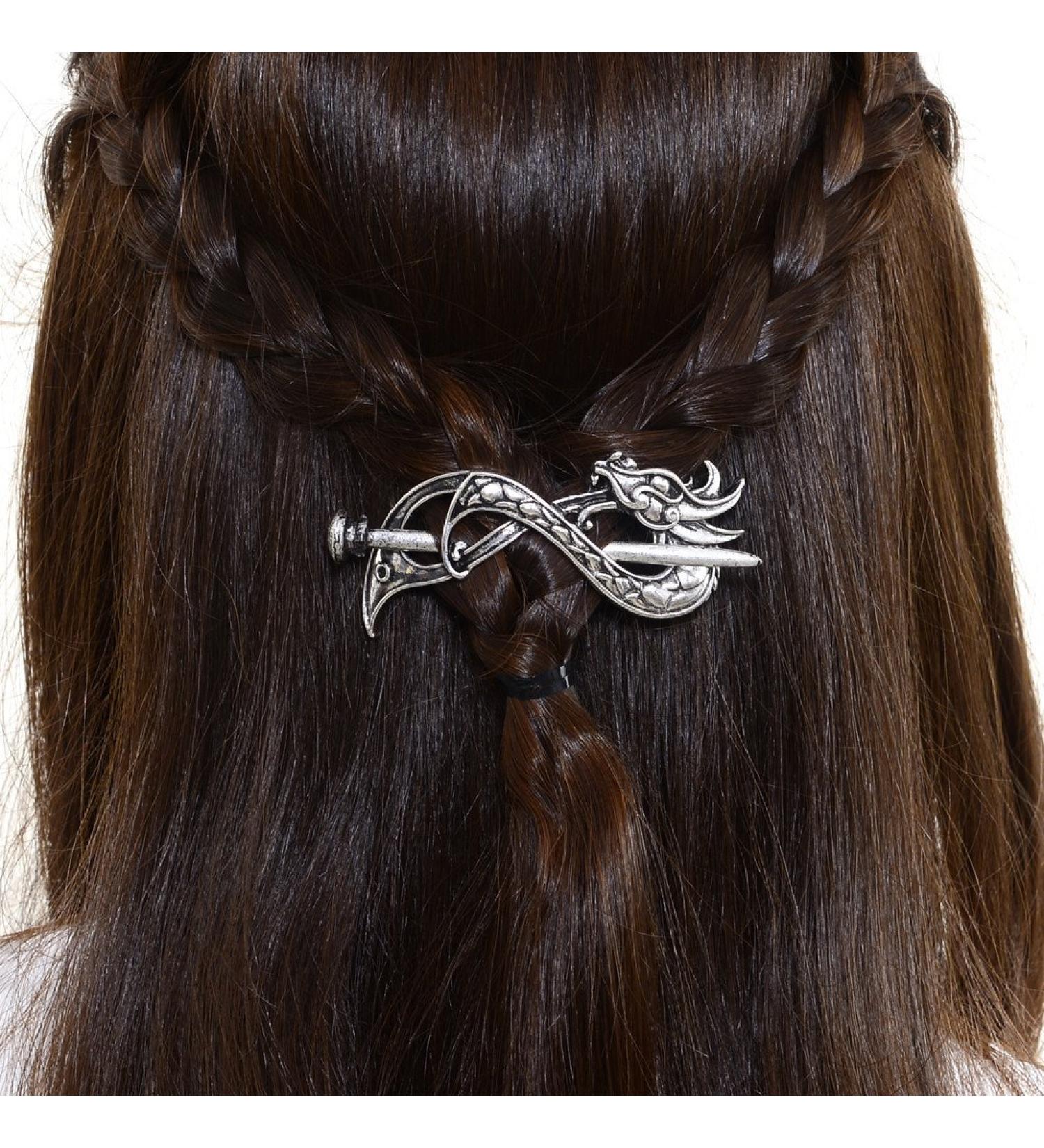 Norse Celtic Wedding Hair Accessories - Viking Dragon Hair Sticks Hairpin for Men and Women - Buy Online on GoSupps.com
