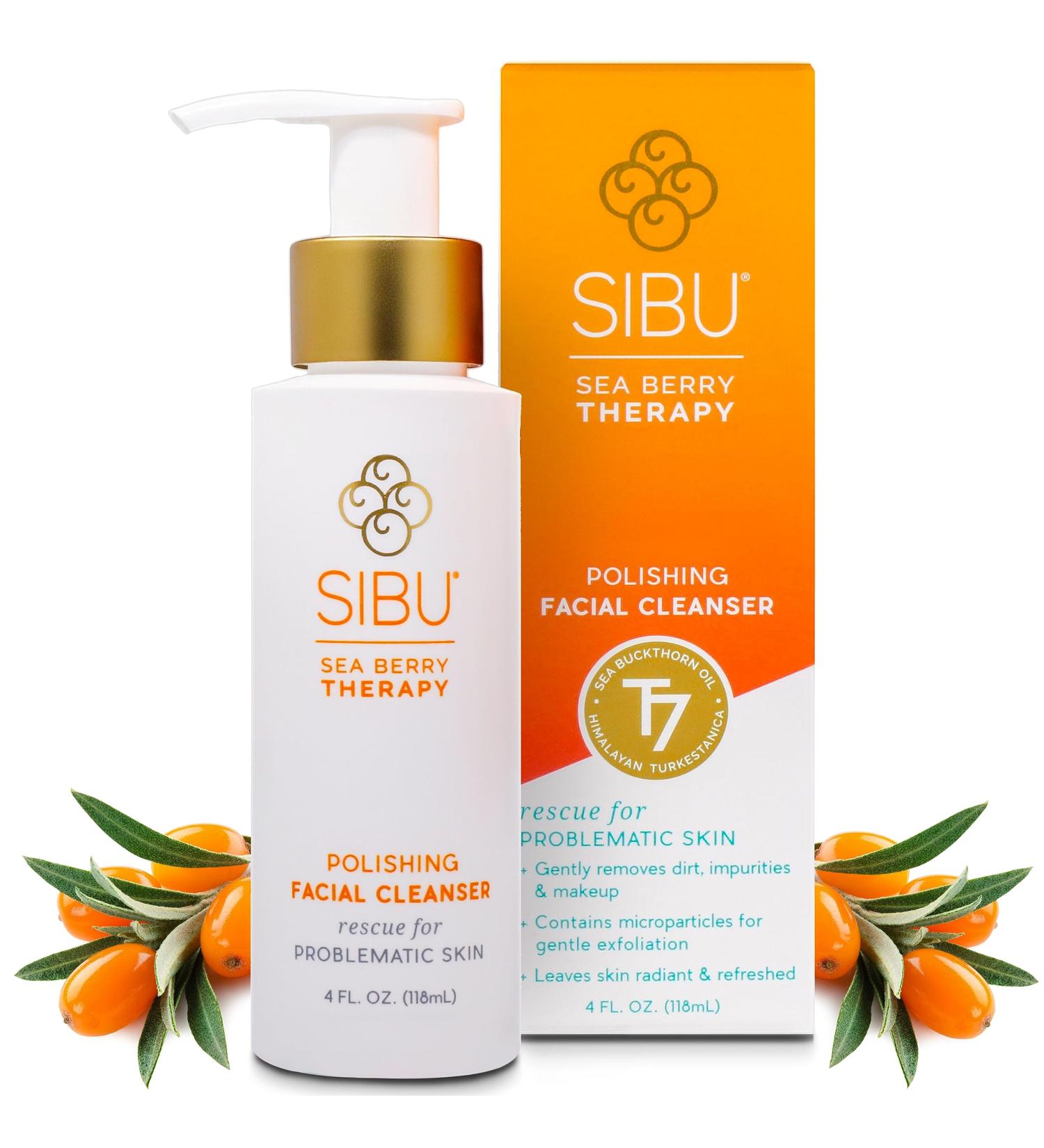 Sibu Sea Buckthorn Facial Cleanser - Premium 4oz Face Wash Moisturizes Skin Reduces Blemishes & Removes Makeup - Buy 2 Pack Online - Buy Online on GoSupps.com