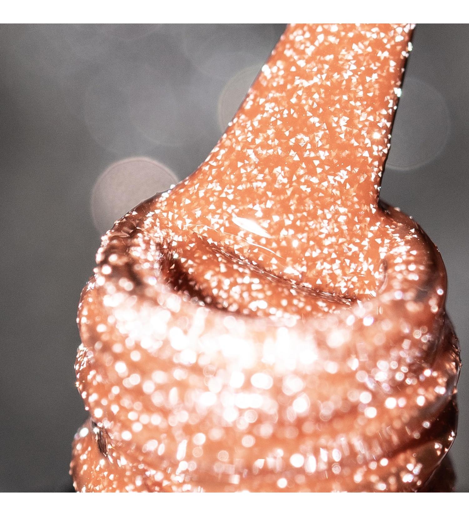 Burano Reflective Gel Nail Polish - UV Diamond Glitter Gel (7.3ml) | Sparkly Caramel Brown for Summer & Autumn - Buy Online on GoSupps.com