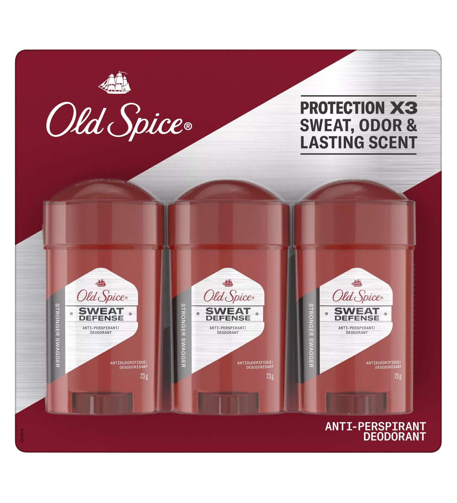Old Spice Deodorant Swagger Soft Solid 3 Count Swagger 2.57 Ounce (Pack of 3)