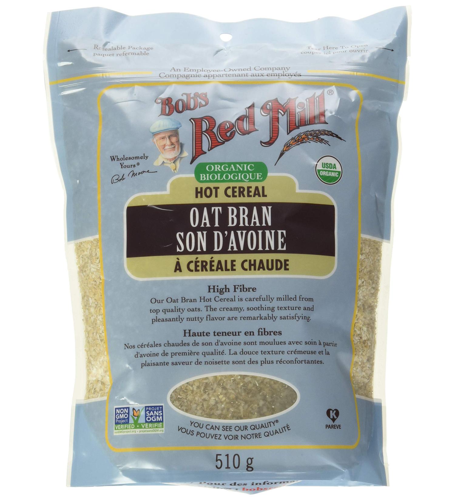 Bob's Red Mill Organic Oat Bran Cereal 510 Grams - Buy Online on GoSupps.com