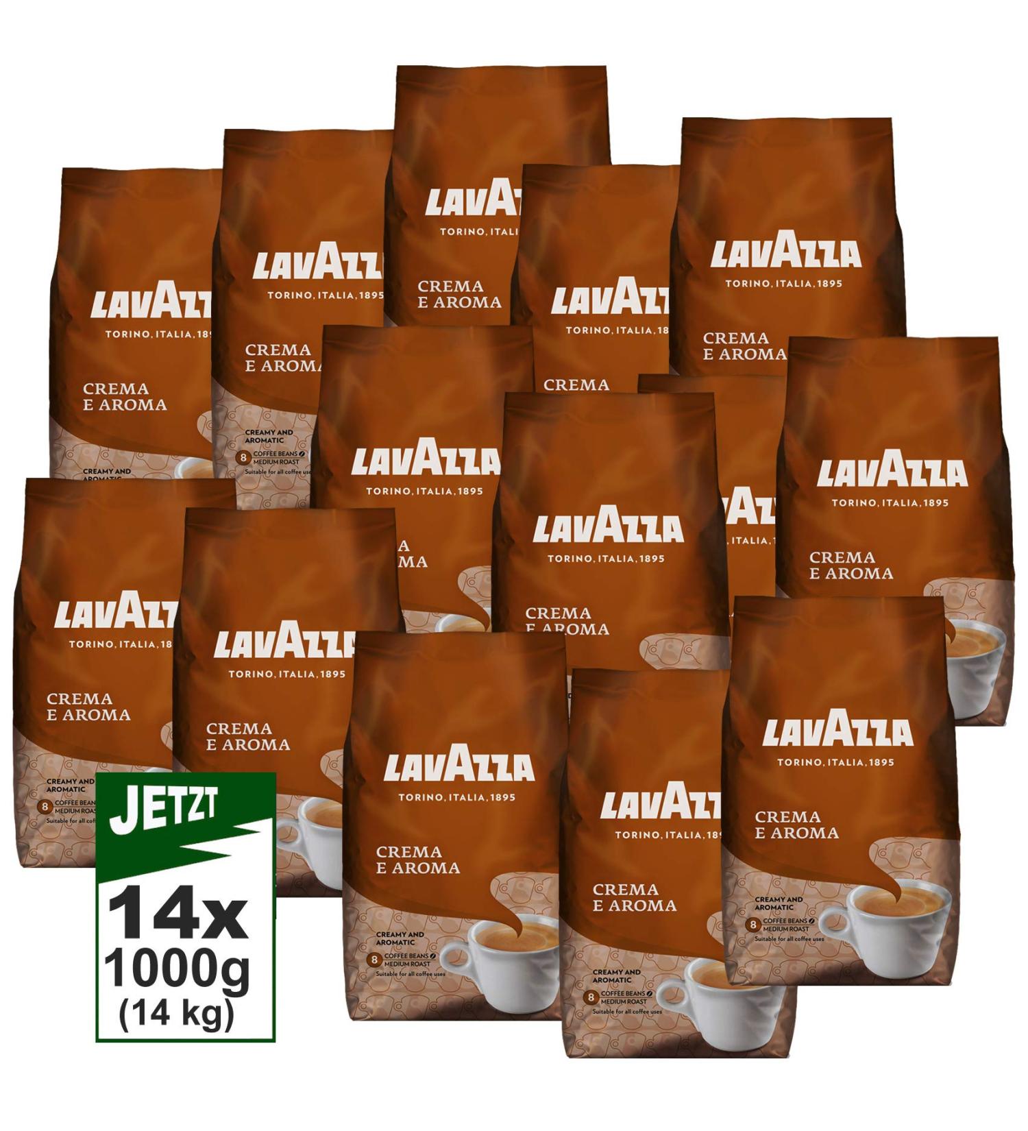 Buy LAVAZZA Whole Bean Coffee Crema E Aroma 14x1000g - Premium Italian Coffee Creamy & Aromatic 14kg | Pack of 6 - International Shipping Available - Buy Online on GoSupps.com
