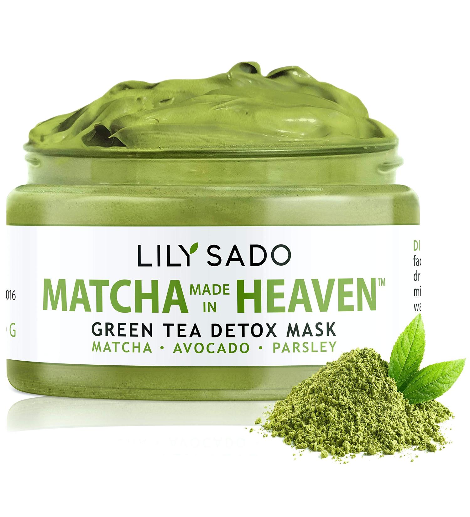 Organic Green Tea Matcha & Avocado Face Mask - Anti-Aging Vegan Facial Treatment - Buy Online on GoSupps.com