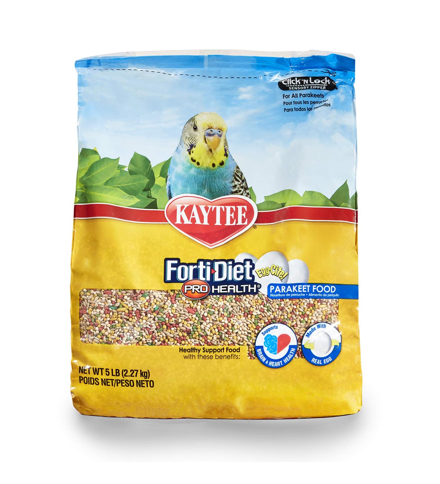 Kaytee Forti-Diet Pro Health Egg-Cite! Parakeet Food 5lb - Nutritious & Balanced Diet - Buy Online on GoSupps.com