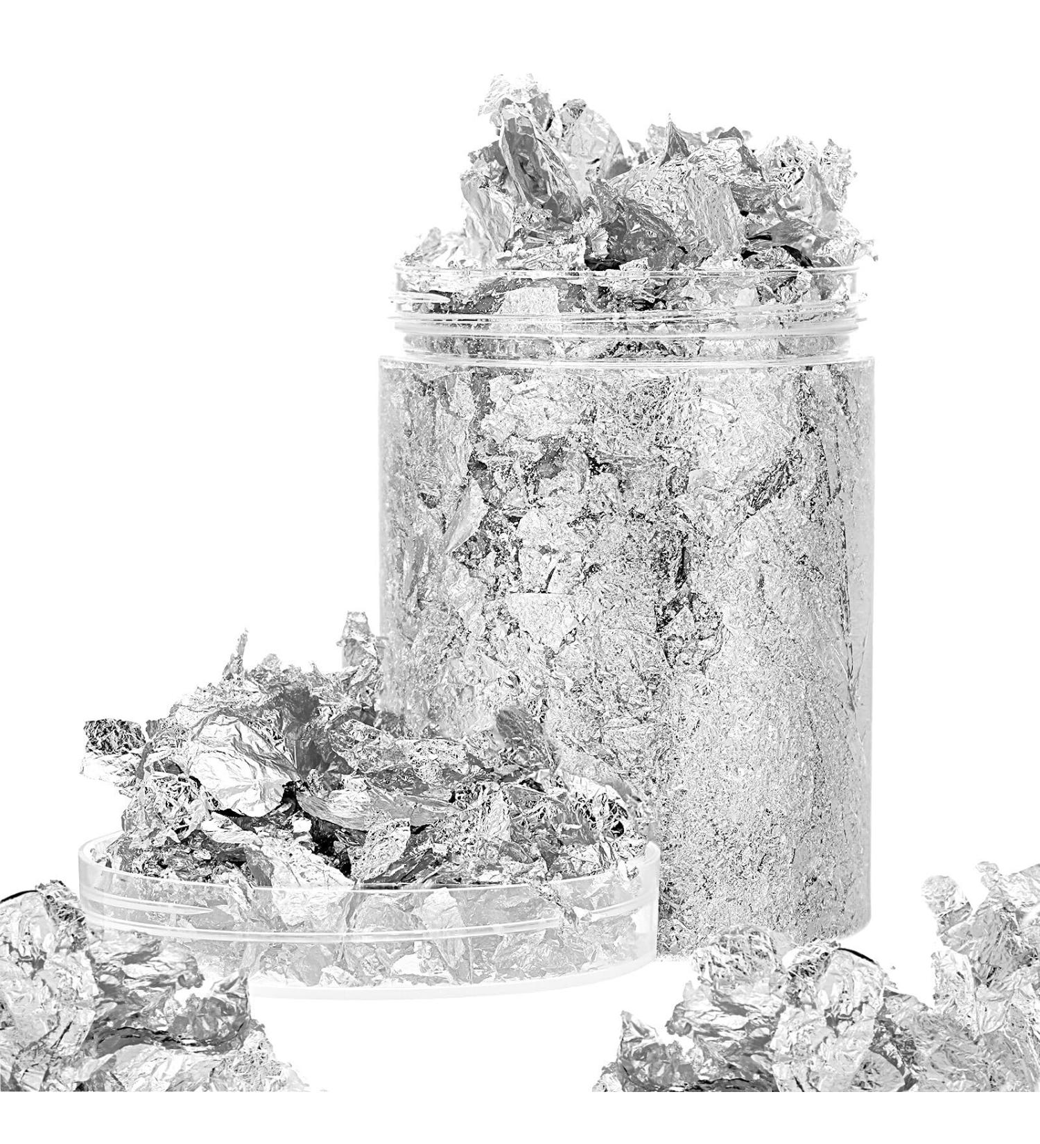 kesurpae DIY Craft Nail Foil Flakes Nail Art Made Easy With Silvery Shimmer Highly Decorative Not Edible And Cannot Be Used - Buy Online on GoSupps.com
