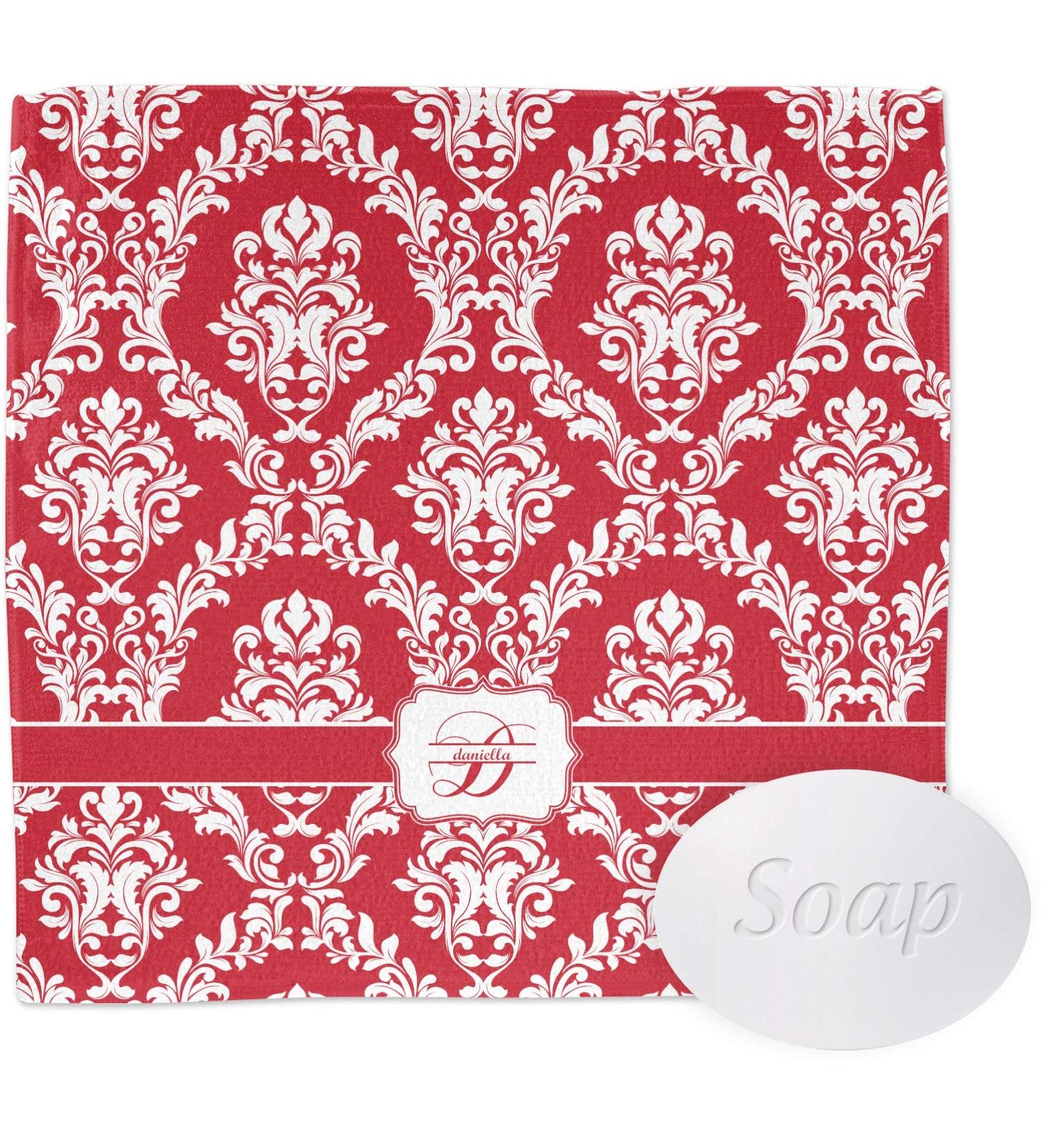 YouCustomizeIt Personalized Damask Washcloth