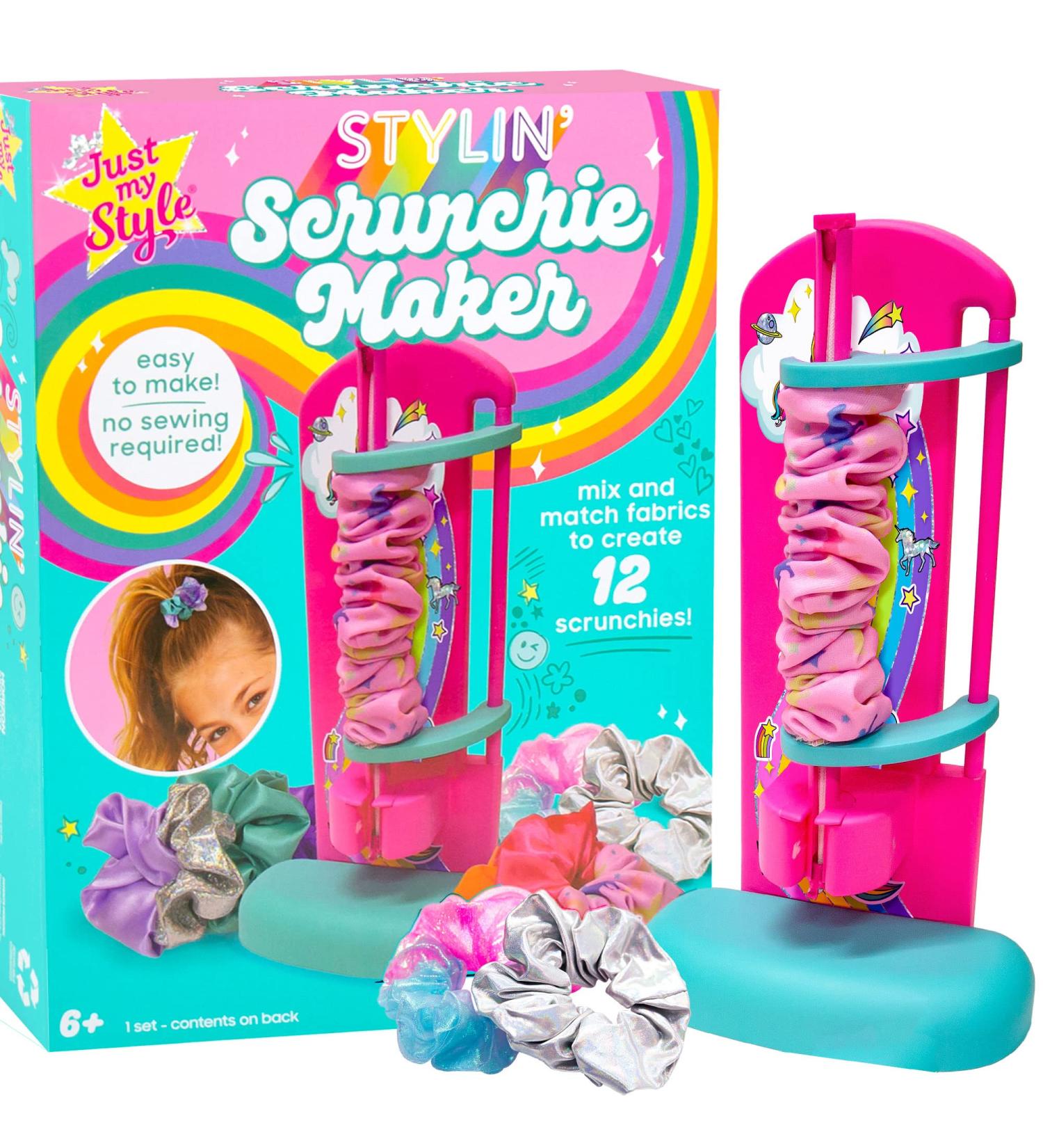 DIY Scrunchie Maker Kit with Gemstones - Design Colorful Satin Hair Bands - Horizon Group USA - Buy Online on GoSupps.com