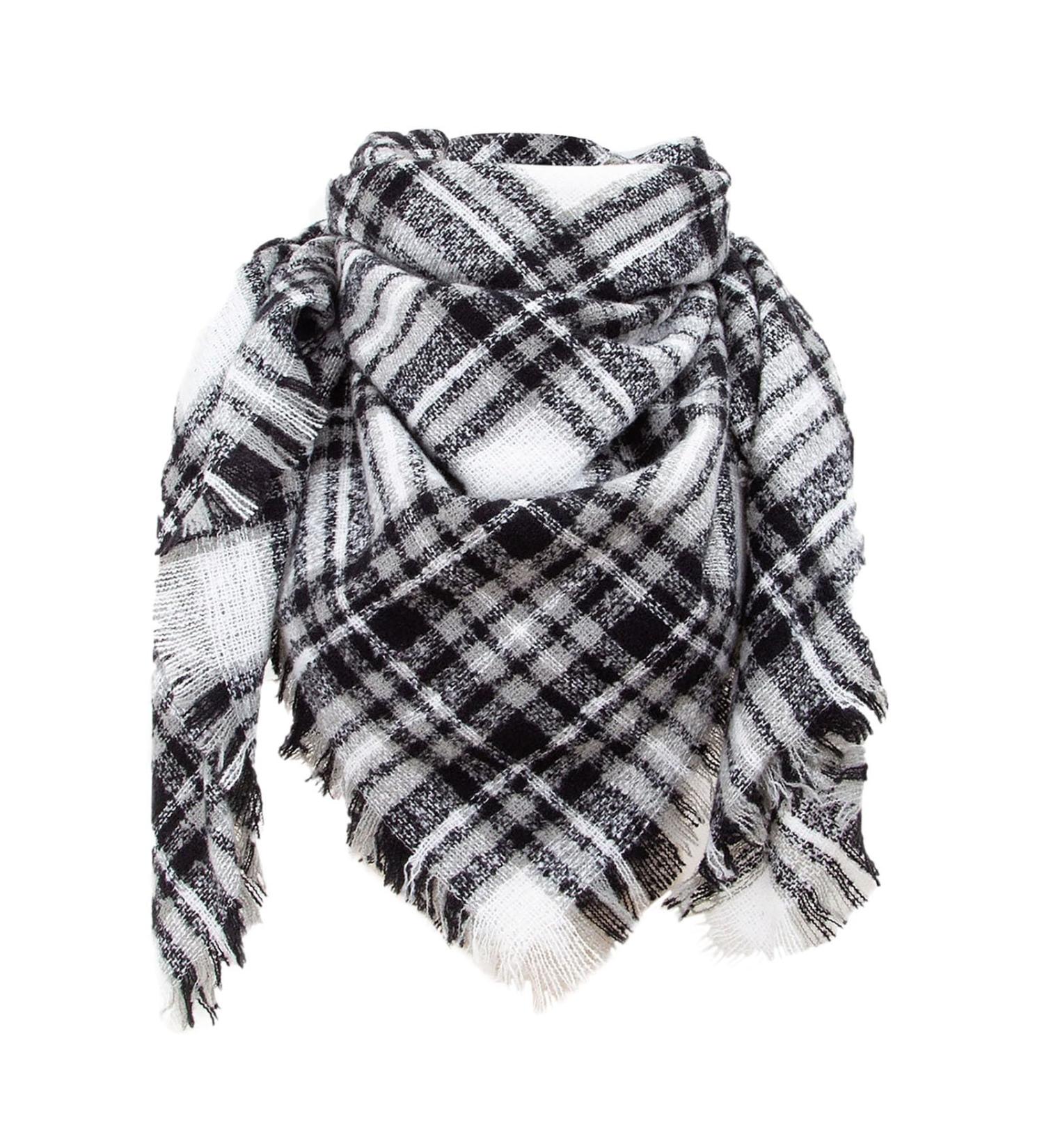 HANXIULIN Ladies Triangular Scarf - High-Quality Winter Wrap & Turban - Versatile for All Seasons - Elegant White Fashion Accessory - Buy Online on GoSupps.com