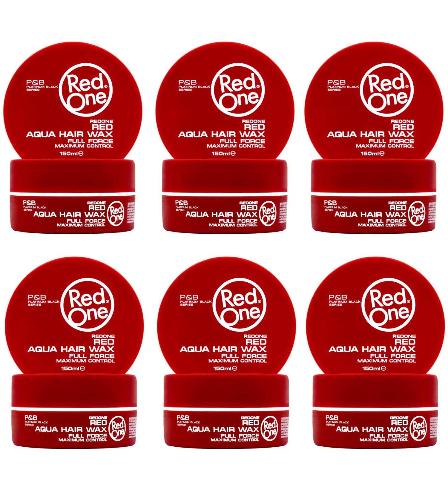 RedOne Cire pour cheveux 150 ml lot de 6 + peigne Pegasus XXL gratuit - Buy Online on GoSupps.com