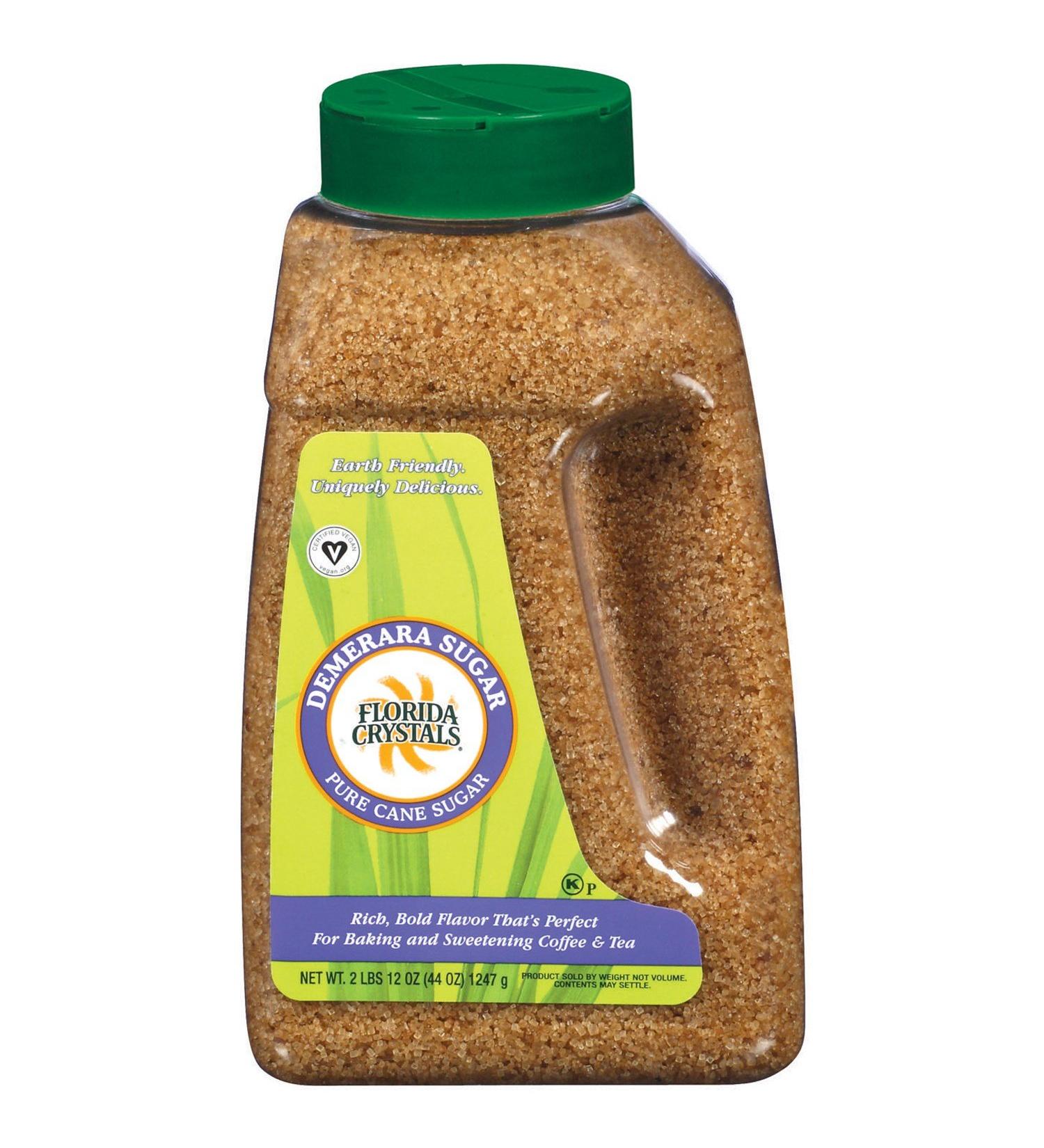 Florida Crystals Demerara Cane Sugar, 44 Ounce - 6 per case.