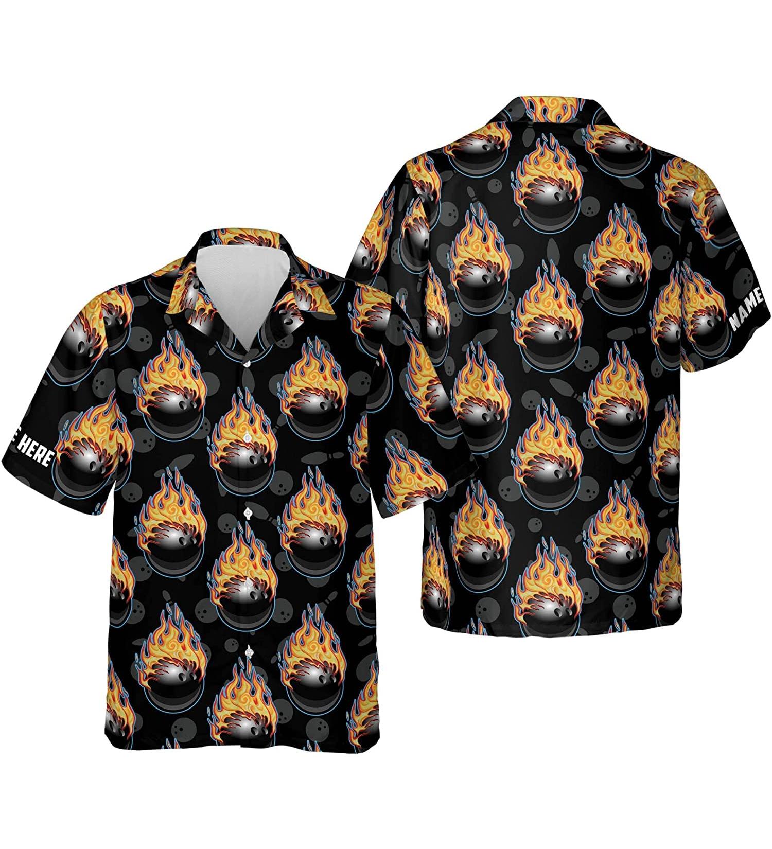Personalized Team Name Bowling King Pin Hawaiian Shirt | Men's & Unisex S-5XL Style 3 - Buy Online on GoSupps.com