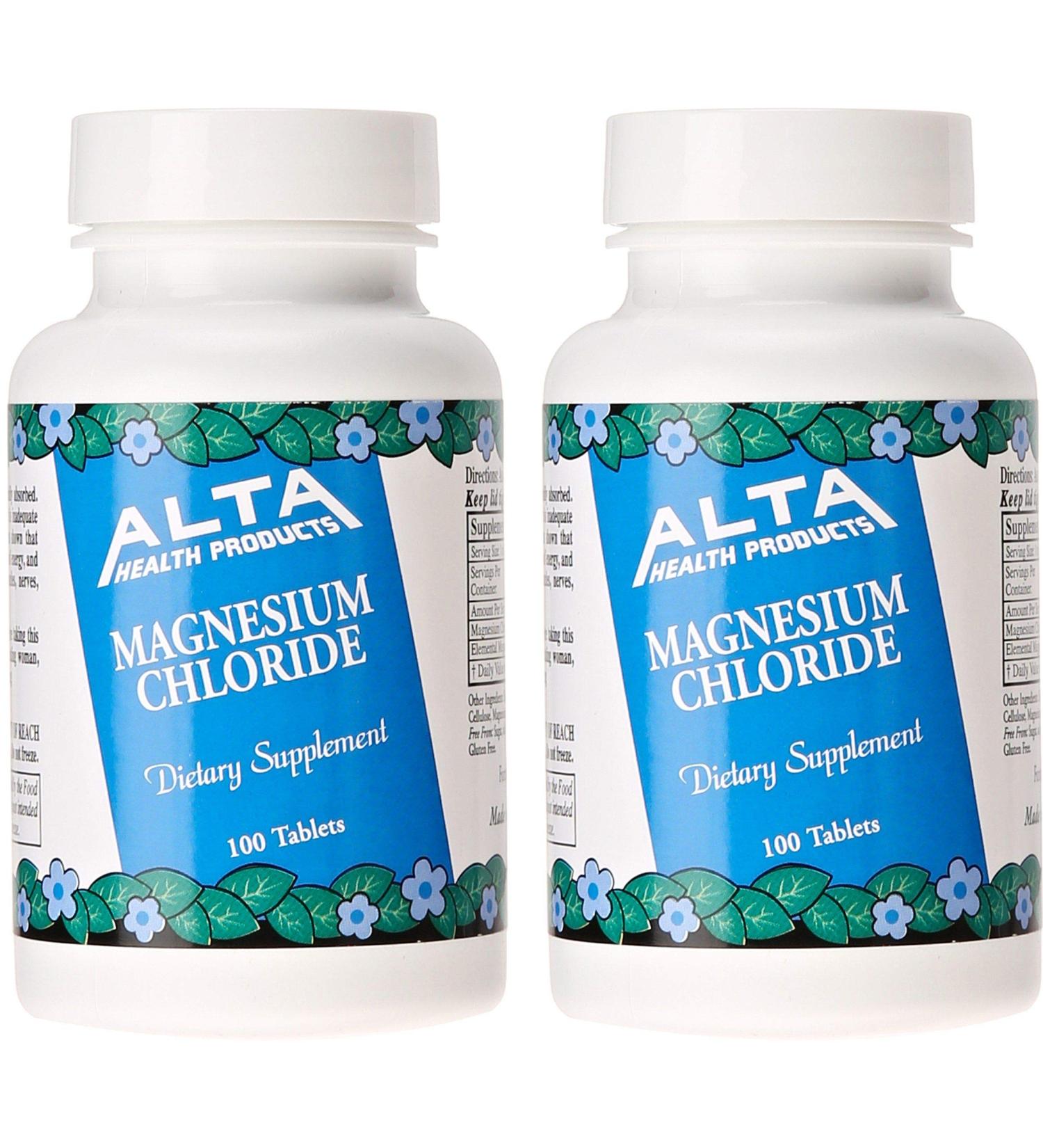 Alta Health Magnesium Chloride Tablets - 100 Count - Buy Online on GoSupps.com