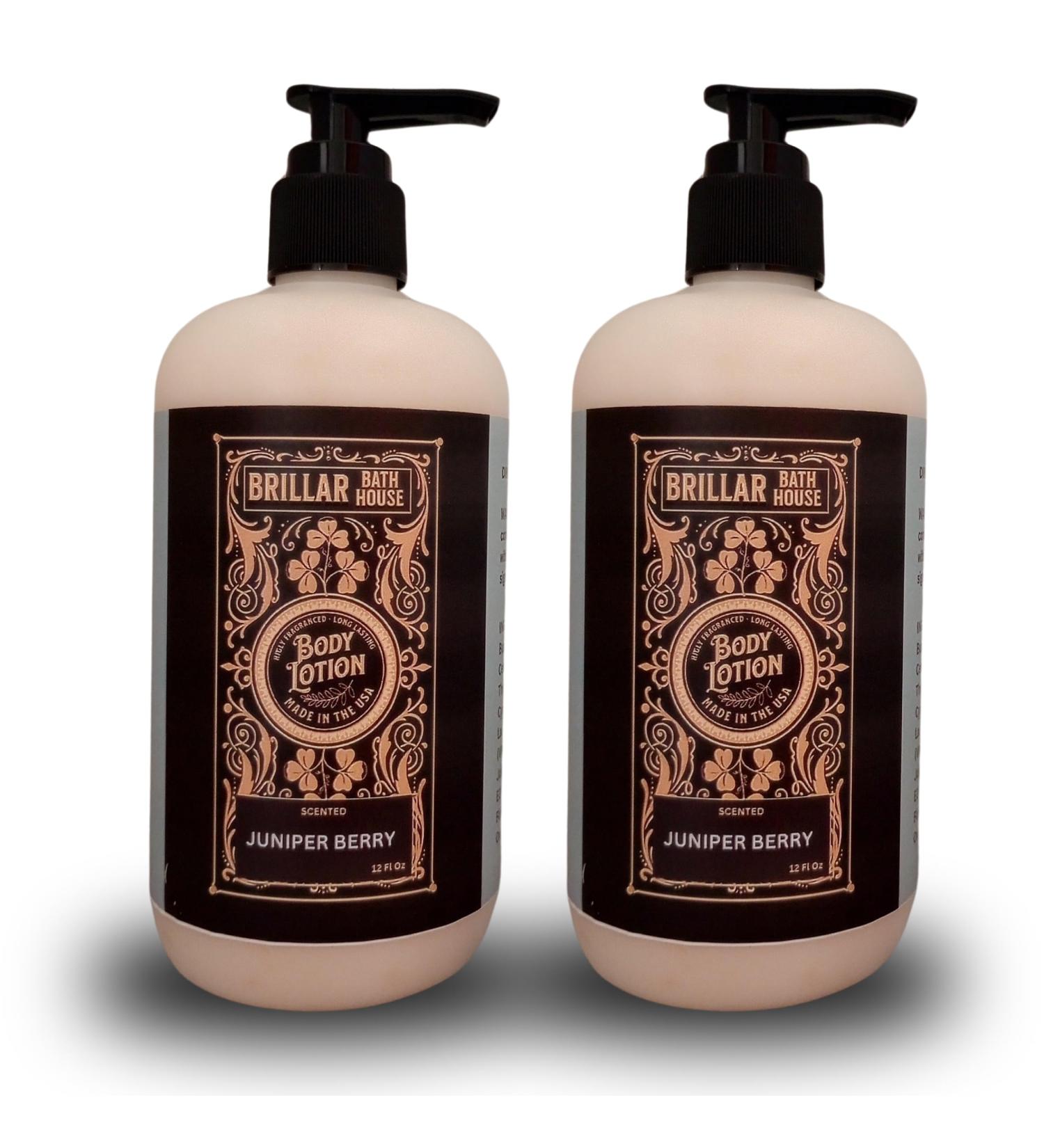 Brillar Bath House Juniper Berry Scented Shimmering Body Lotion 12 Oz (2 Pack) - Buy Online on GoSupps.com
