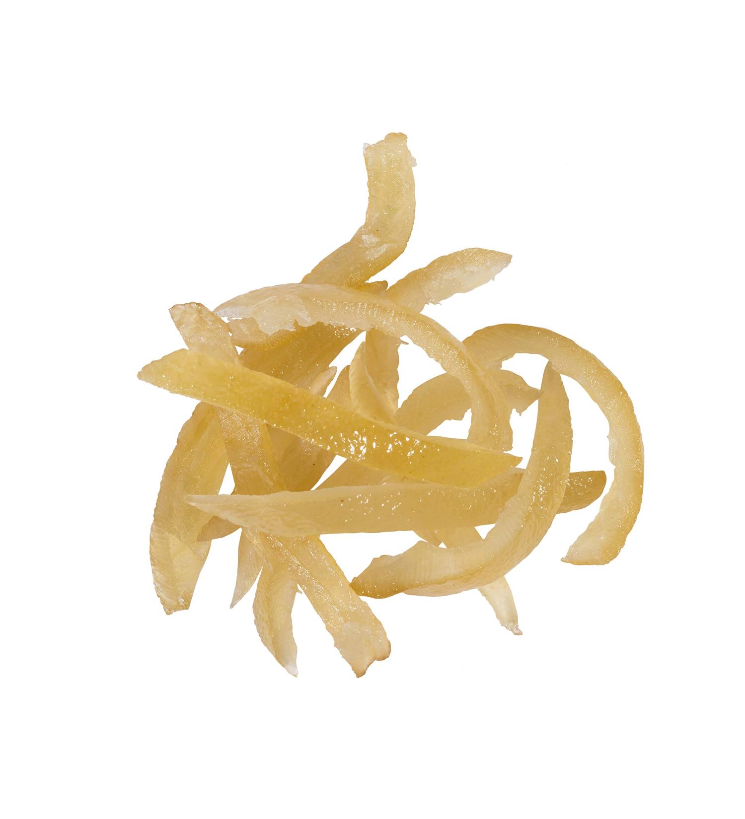 OliveNation Candied Lemon Peel Slices, Sweet and Tart for Baking, Cooking, Snacking, Imported from Italy - 2 pounds