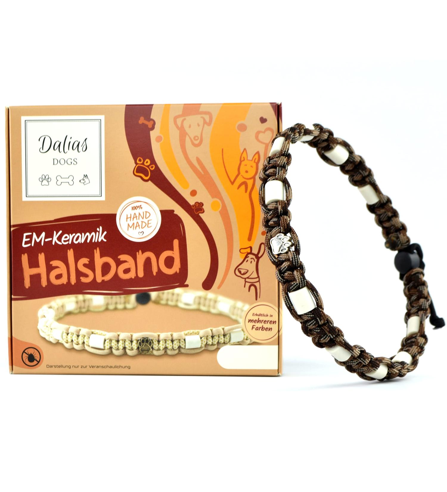 Custom EM Ceramic Collar for Dogs & Cats - Made to Measure US Paracord (21-30 cm Camouflage) - Durable & Stylish - Buy Online on GoSupps.com