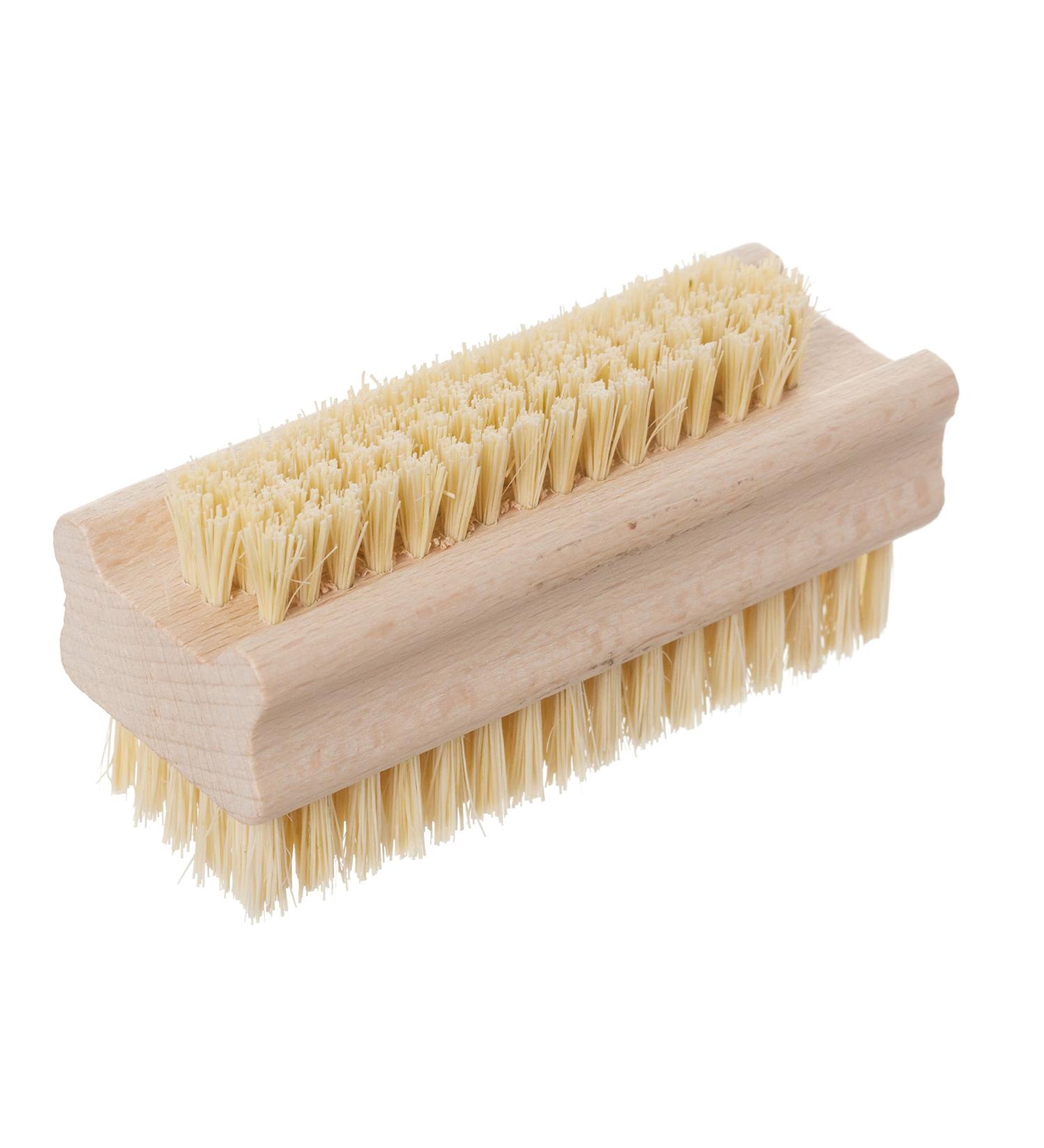 Premium Wood Nail Brush & Hand Washing Brush | Durable Fibre Cleaning Tool for Home & Travel - Buy Online on GoSupps.com