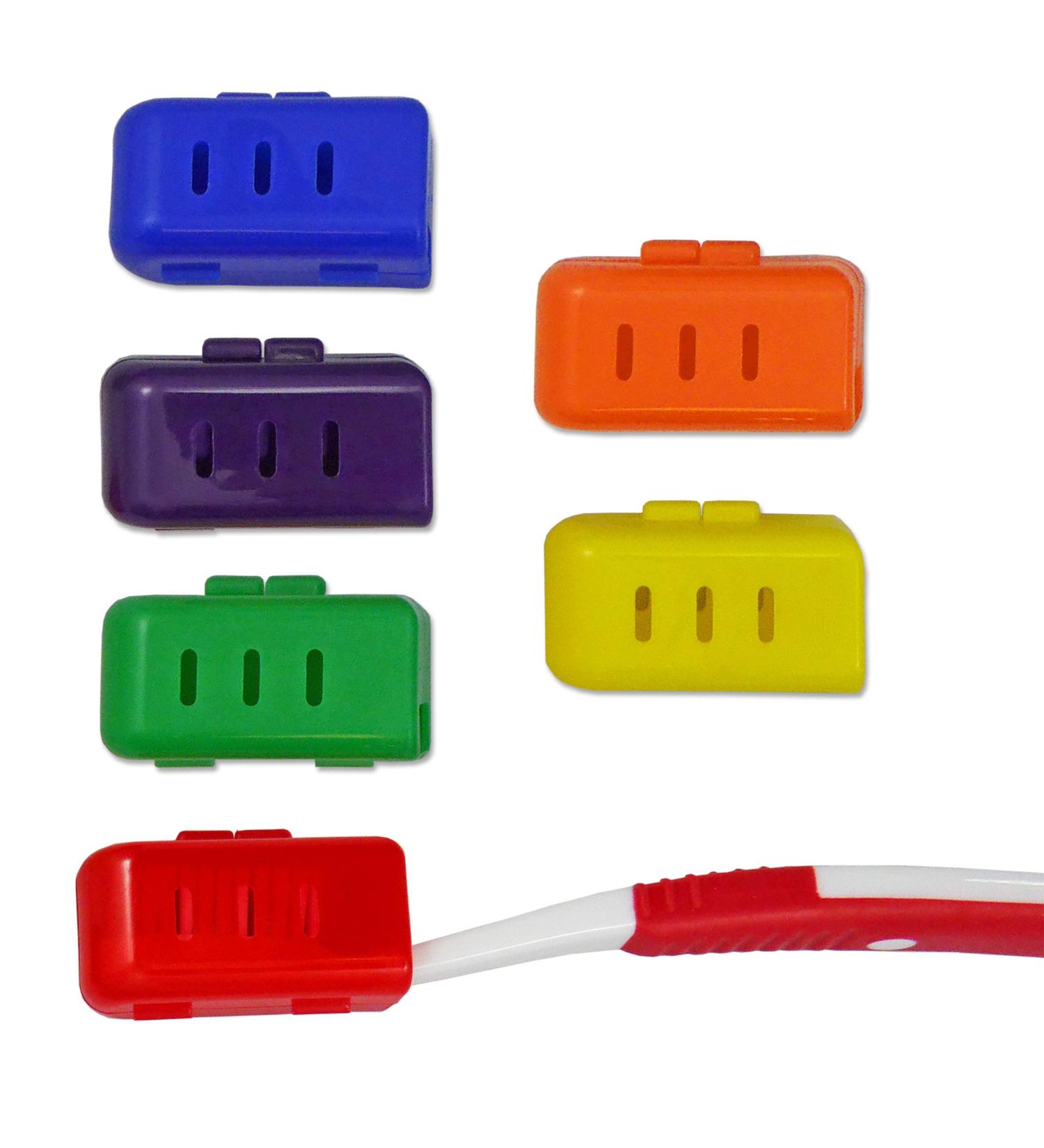 Toothbrush Case (Set of 6 Colors) Toothbrush Case for Adults