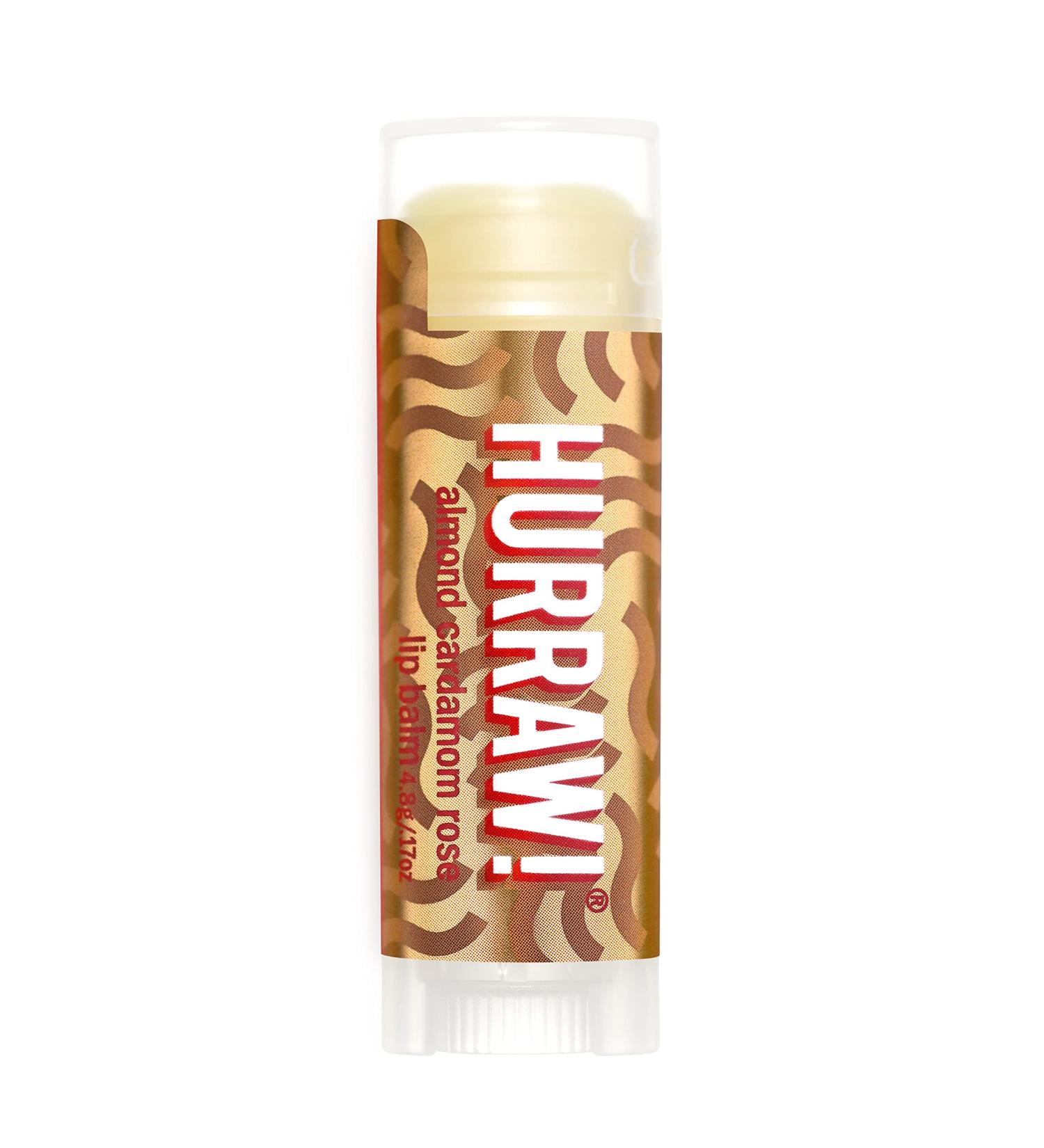 Buy Hurraw! Vata Lip Balm - Almond Cardamom Rose 0.15 oz | Natural Lip Care - Buy Online on GoSupps.com