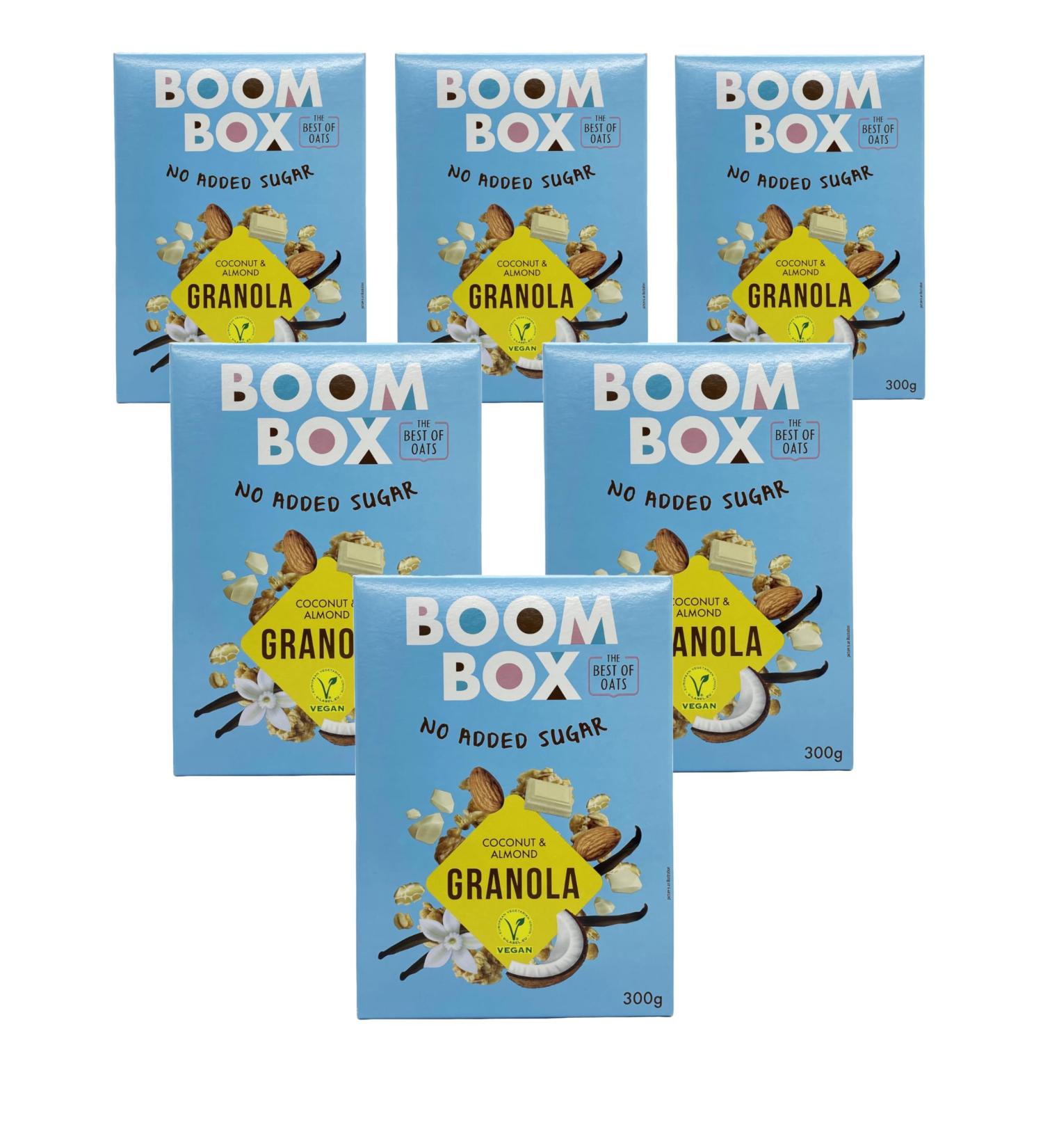 BOOM BOX Forest Fruits Coconut and Almond Oat Granola - 300g Nutrient-Rich Breakfast Delight - Buy Online on GoSupps.com