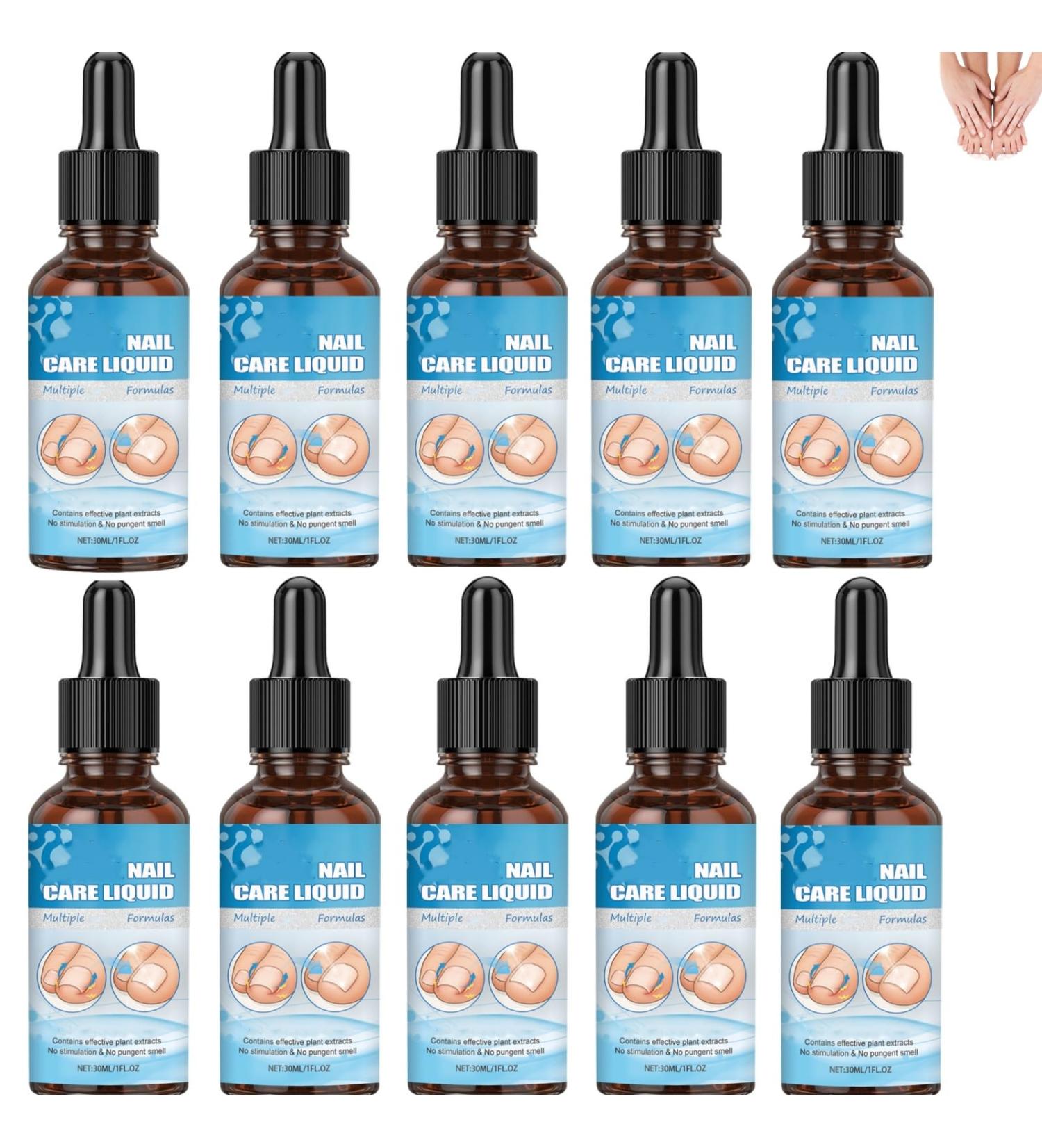 Liquide de soin des ongles - soutient l'essence quotidienne douce et nourrissante de renforcement des ongles le renfor ateur et l'hydratant pour les ongles et les ongles secs et cassant (10pcs) - Buy Online on GoSupps.com