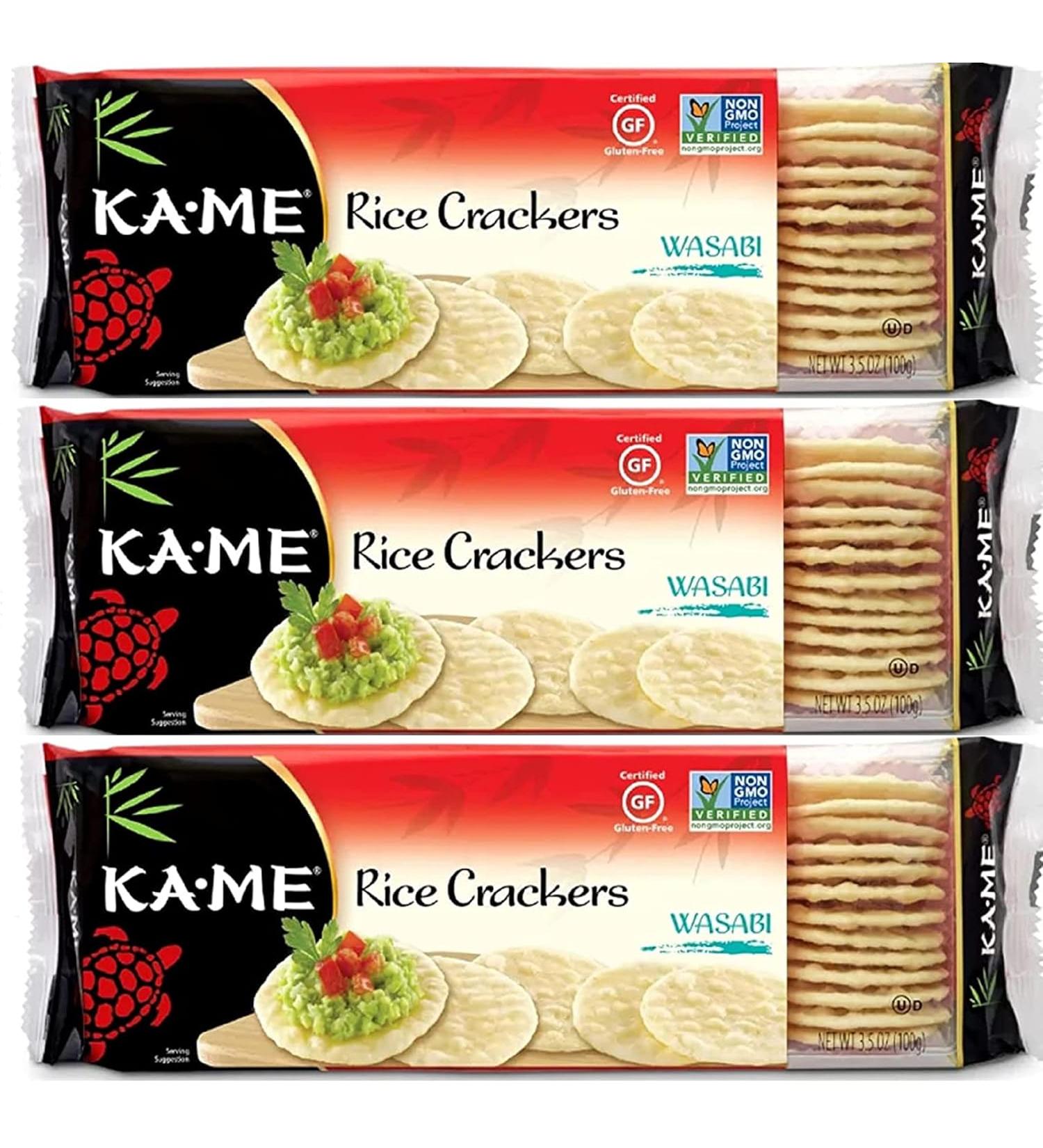 KA-ME Rice Crackers - Wasabi - pack of 3 - 3.5 Oz. - Buy Online on GoSupps.com
