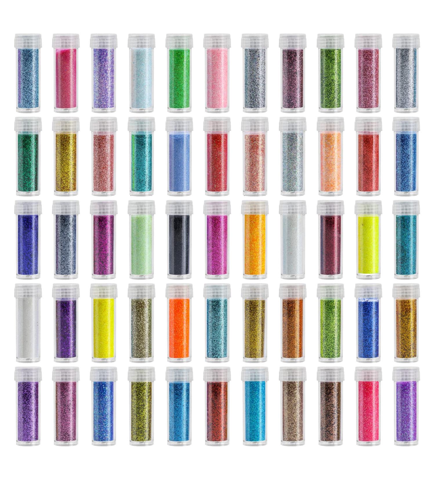 Ultra Fine Holographic Glitter Powder - 55 Colors for Resin Tumblers, Art Crafts, Nail, Body, Eye, Face, Hair Makeup - Buy Online on GoSupps.com