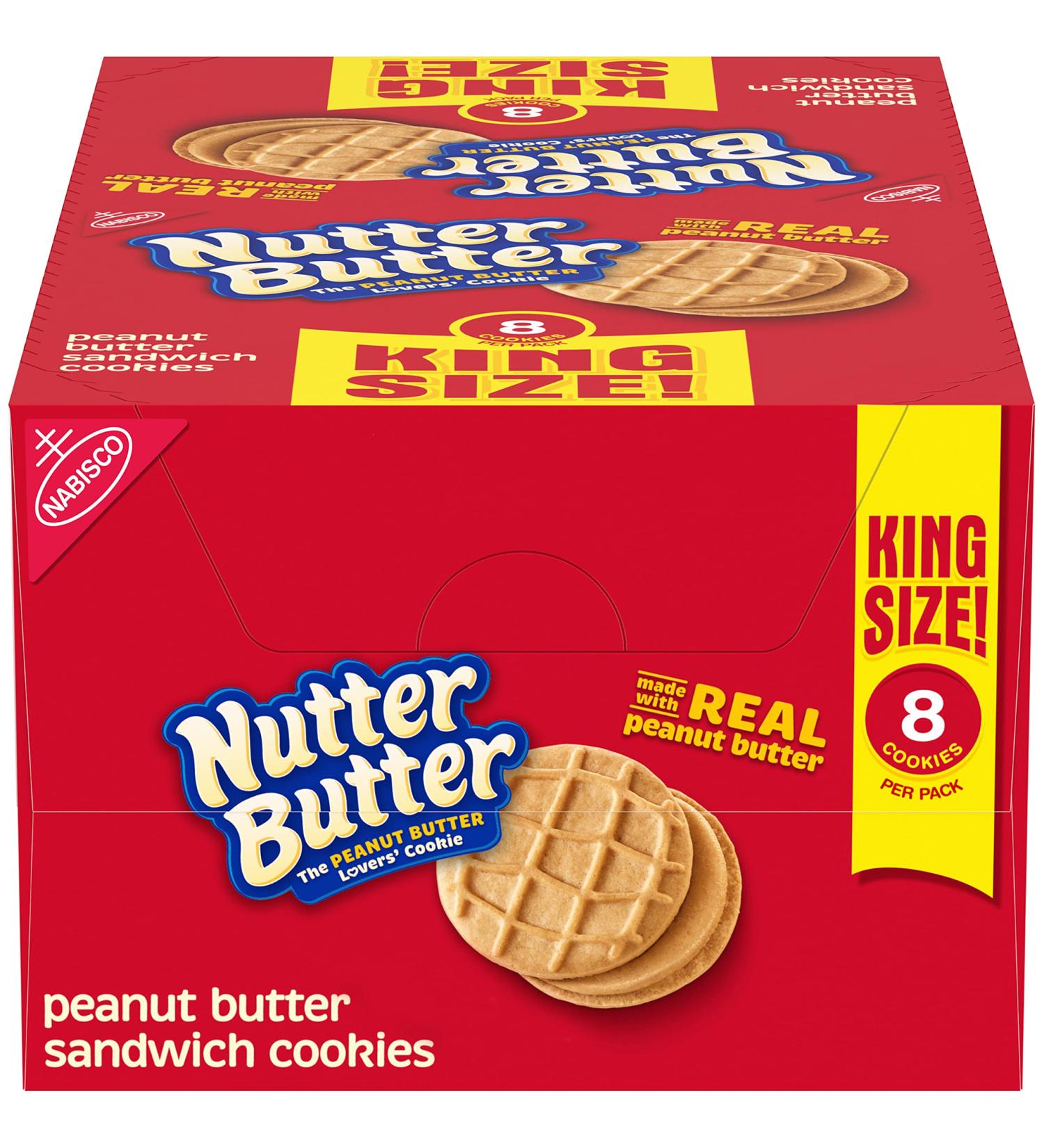 Nutter Butter Peanut Butter Sandwich Cookies King Size 10 - 3.5 oz Snack Packs - Buy Online on GoSupps.com
