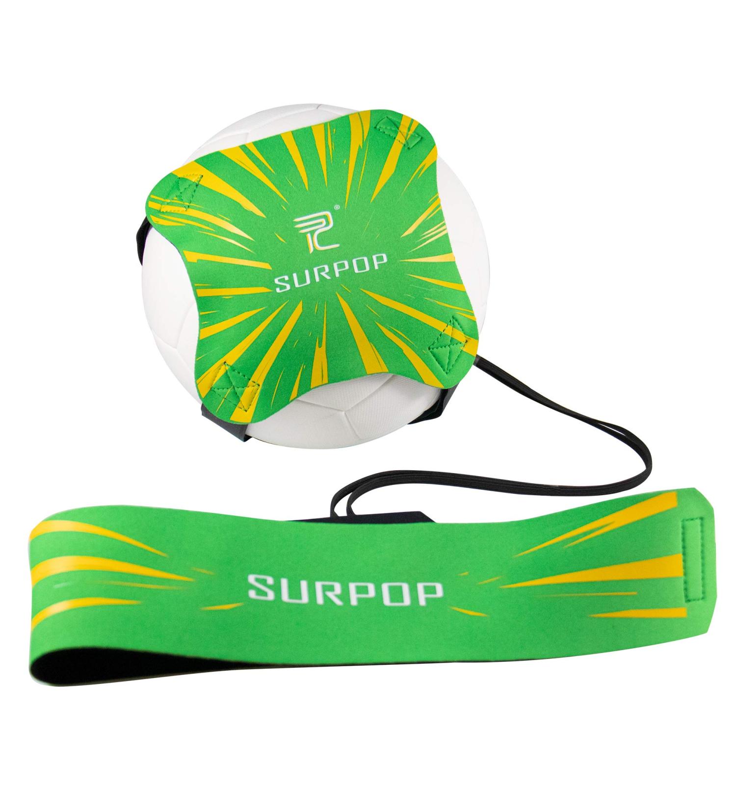 Soccer/Volleyball/Rugby Trainer - Adjustable Waist Belt for Solo Practice - Green - Buy Online on GoSupps.com