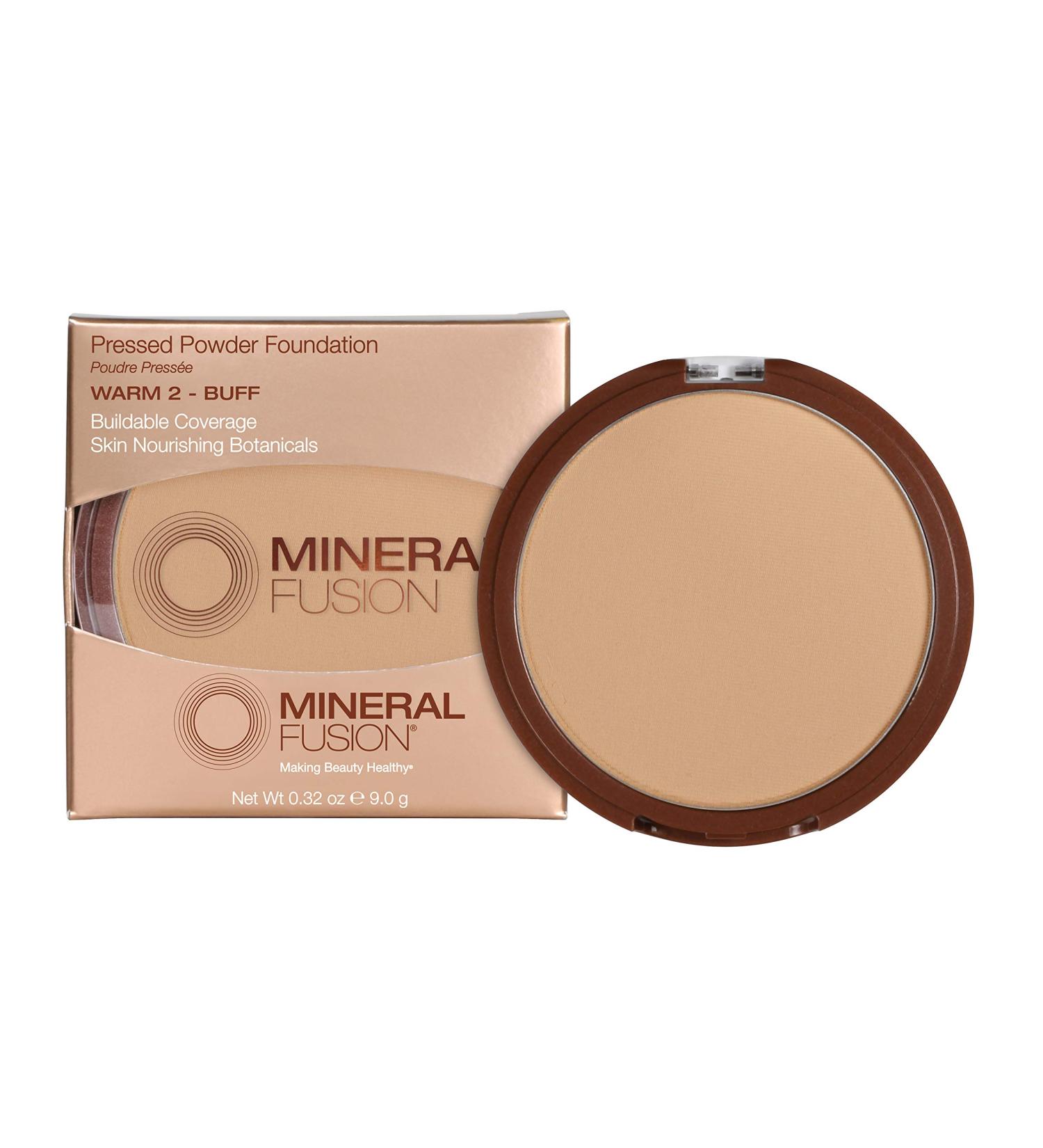 Mineral Fusion Pressed Powder Foundation  Warm 2   9 g (Pack of 1) - Buy Online on GoSupps.com