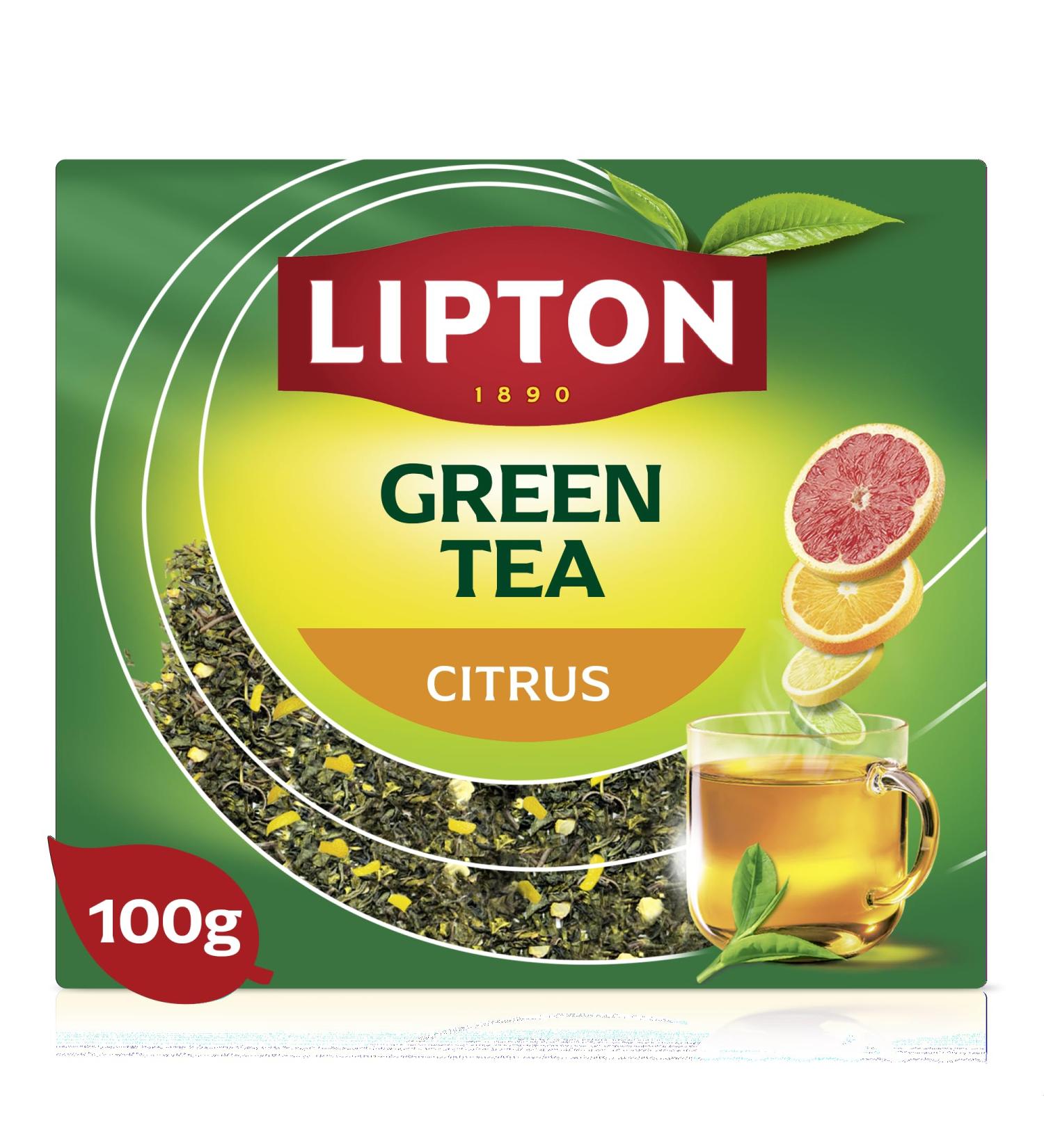Lipton th vert aux agrumes 100 grammes - Buy Online on GoSupps.com
