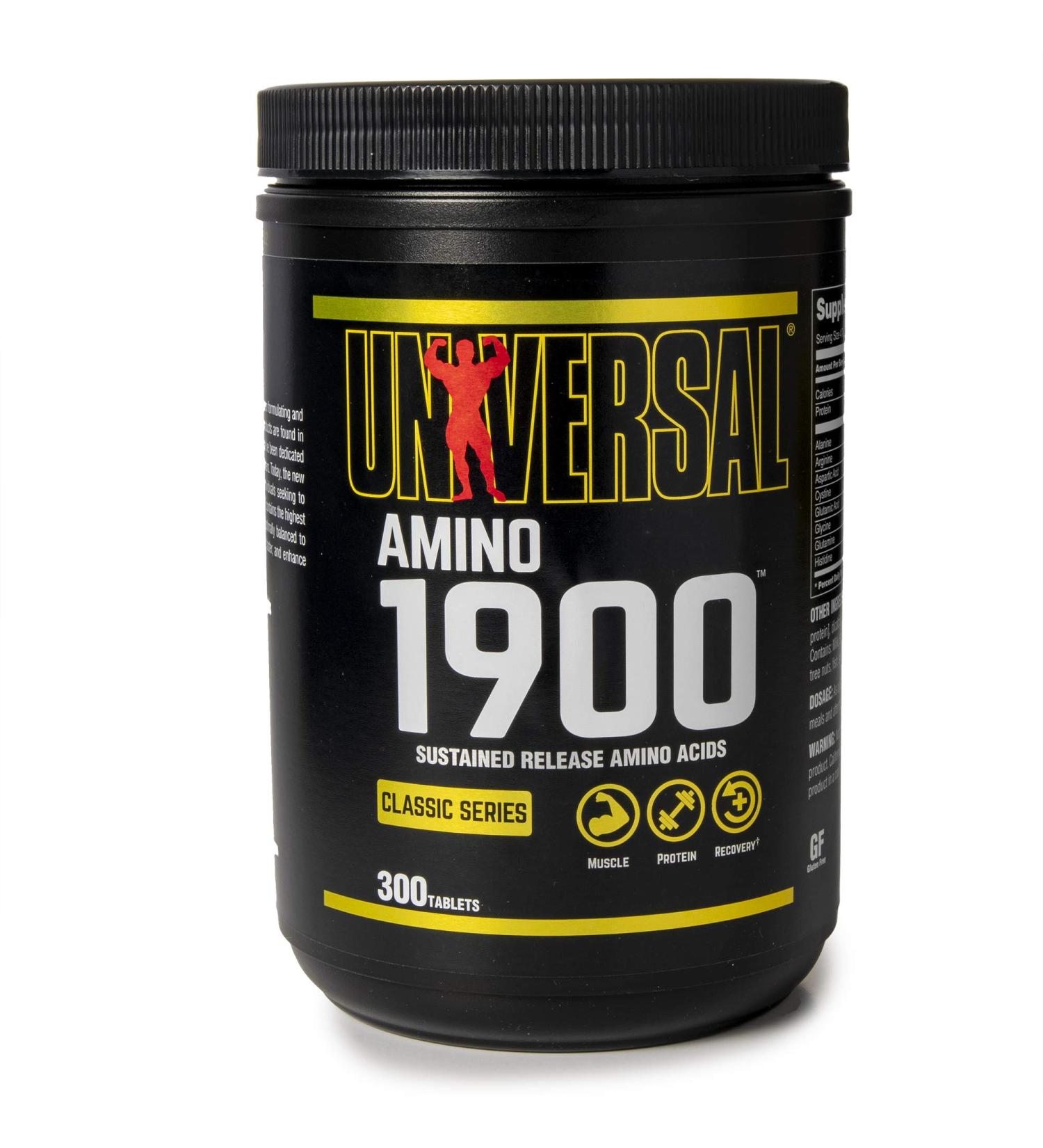 Universal Nutrition Amino 1900 - 300 Tablets | Premium Amino Acid Supplement - Buy Online on GoSupps.com