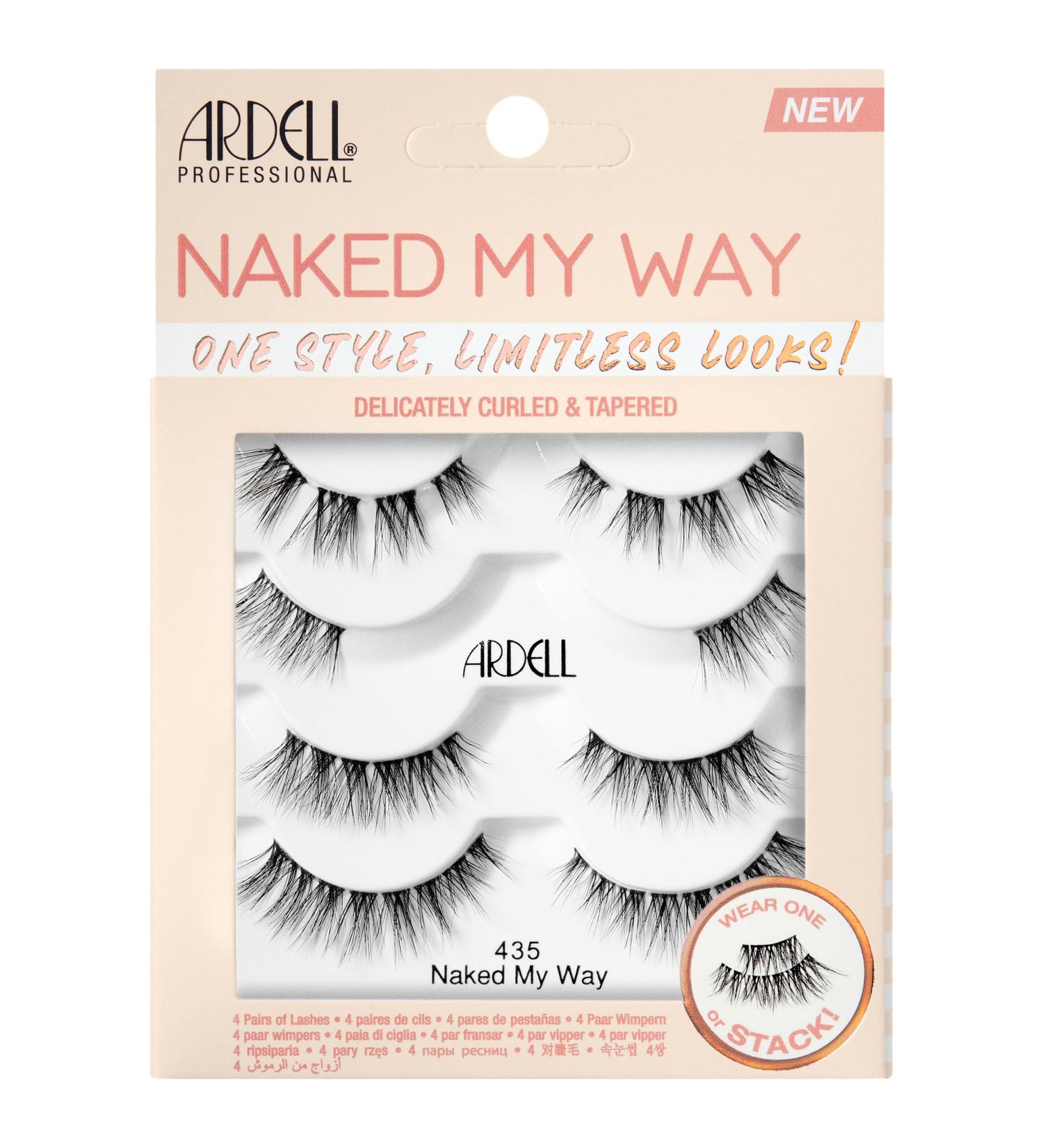 Ardell Naked My Way - 435 False Eyelashes 4 Pairs 1-pack