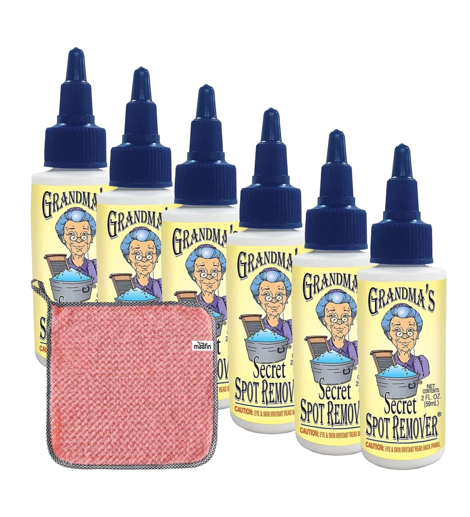 Shop Grandma's Stain Remover 2 Fl Oz - Powerful Pet Blood Paint & Water Cleaner Bundle with Towels - Chlorine Bleach-Free | Pack of 6 - International Shipping Available - Buy Online on GoSupps.com