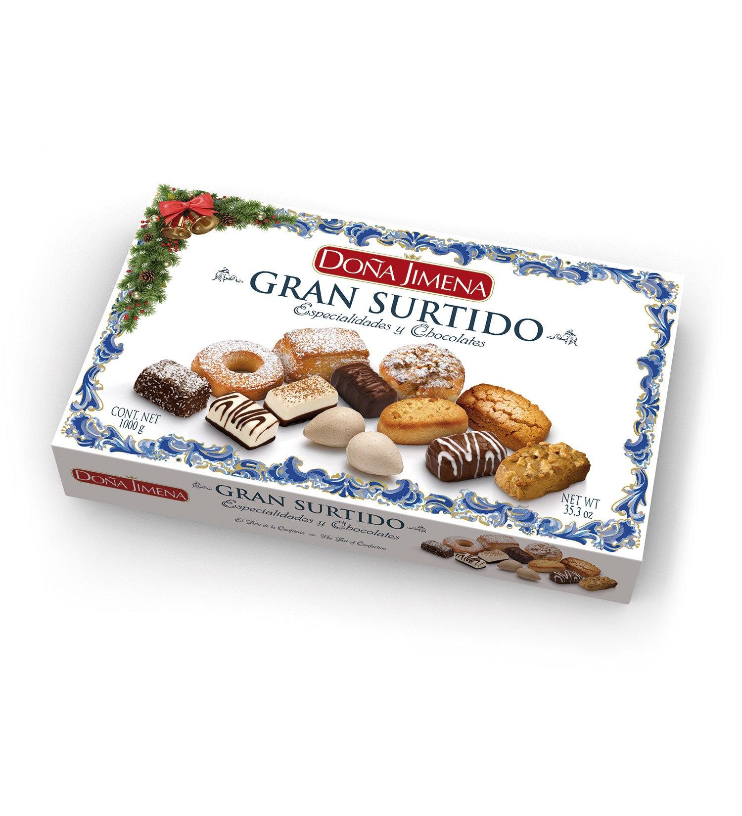Do a Jimena | Large assortment of traditional specialties | Mini chocolate pralines | T pico candies | Almonds | 1000 grams