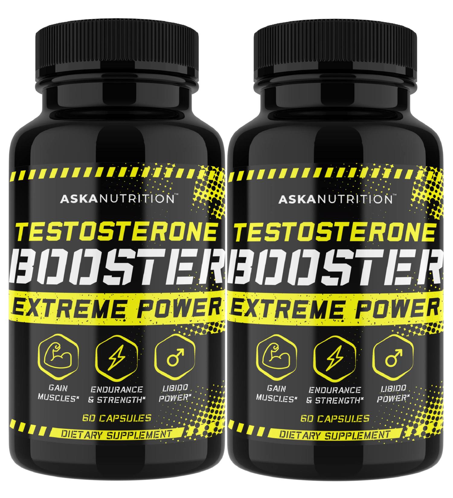 Testosterone Booster for Men - Male Enhancing Supplement with Horny Goat Weed  Tongkat Ali - Muscle Builder Enlargement Pills - Natural Test Booster Increased Desire Energy Stamina Libido (2 PACK) - Buy Online on GoSupps.com