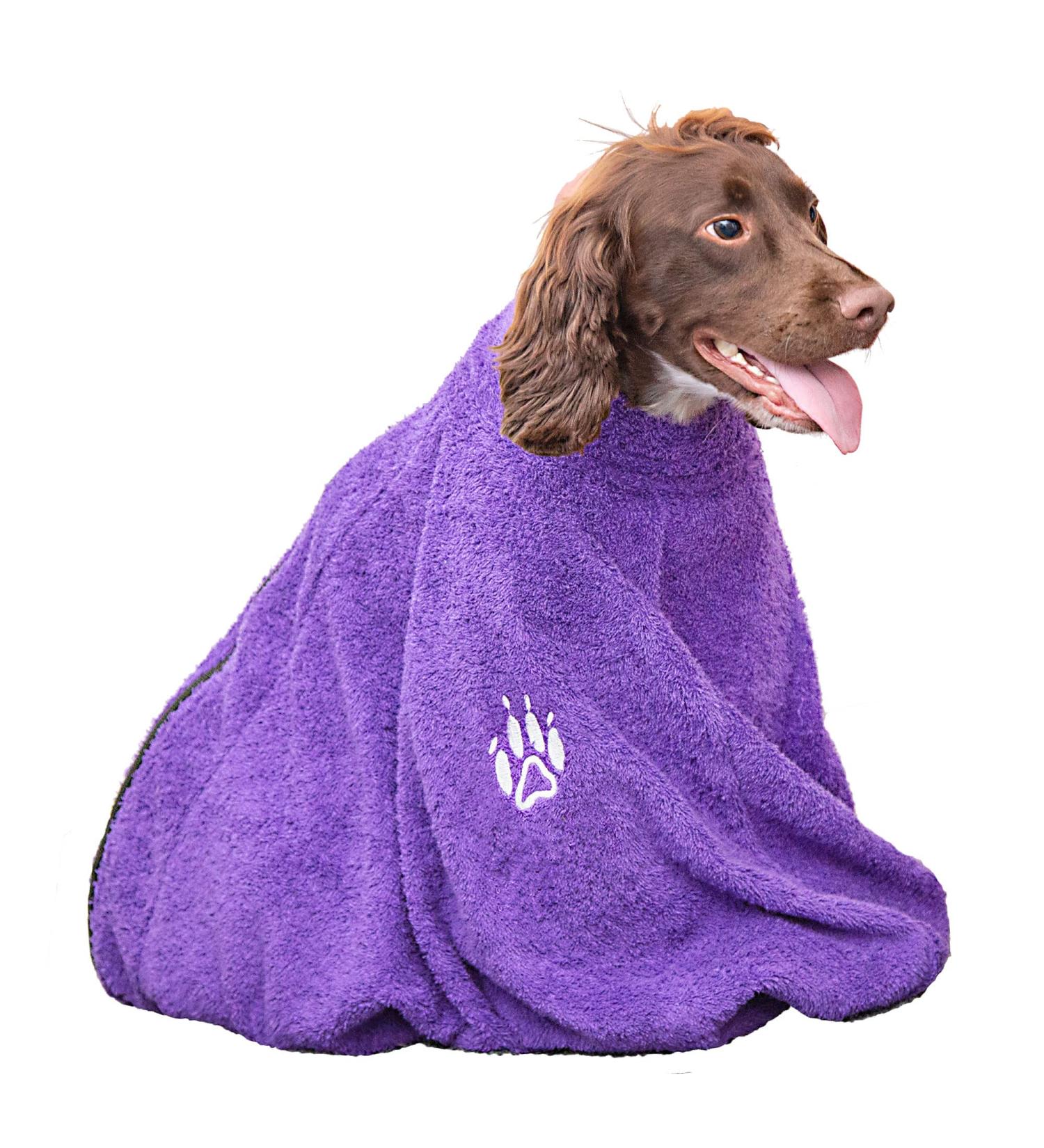 aztex Towelling Dog Bag Dog Jacket Protection from water mud and dirt Anti pull Mayer fabric Size 3 - Purple Medium Mayer fabric - Purple - Buy Online on GoSupps.com