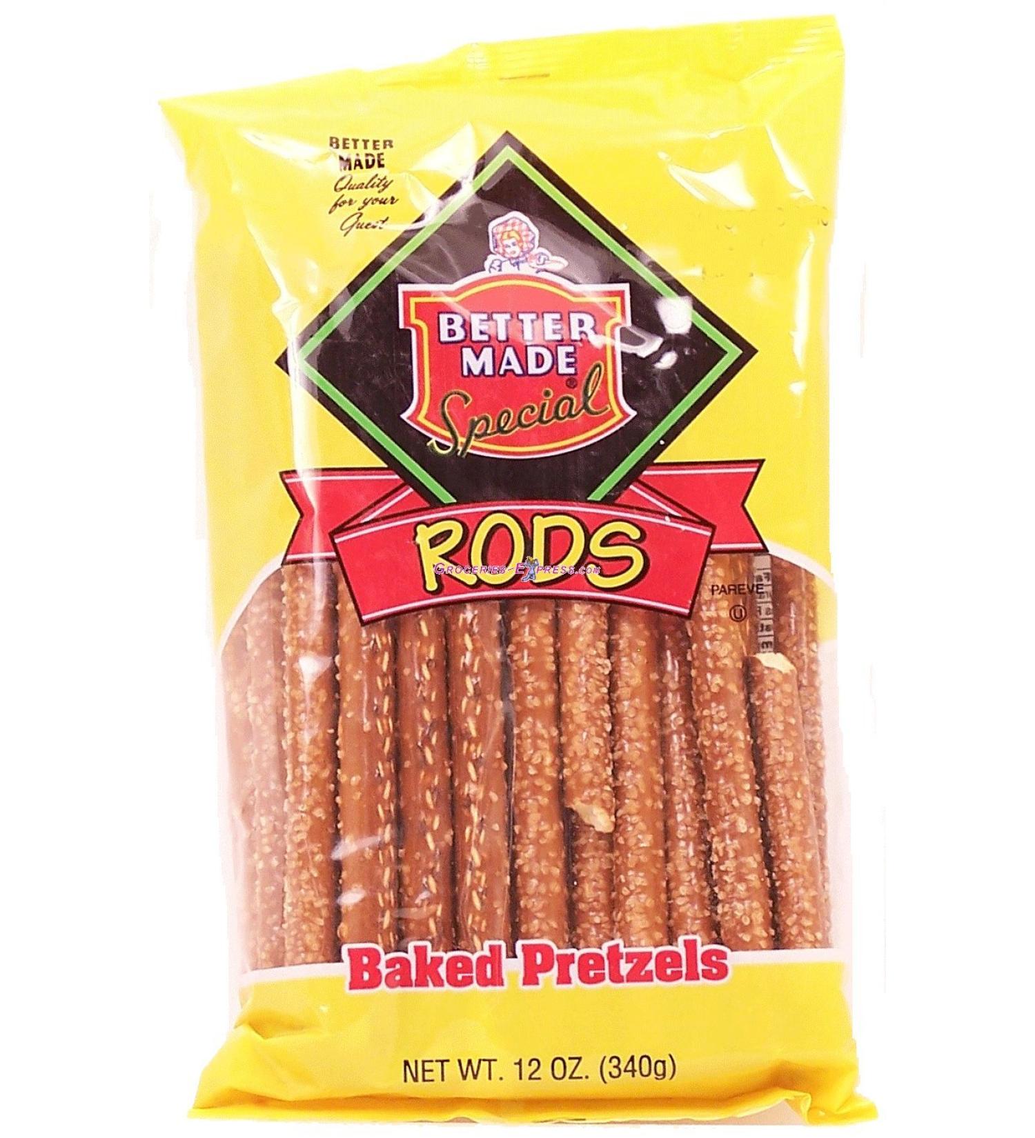 Better Made rods baked pretzels, 12-oz. bag