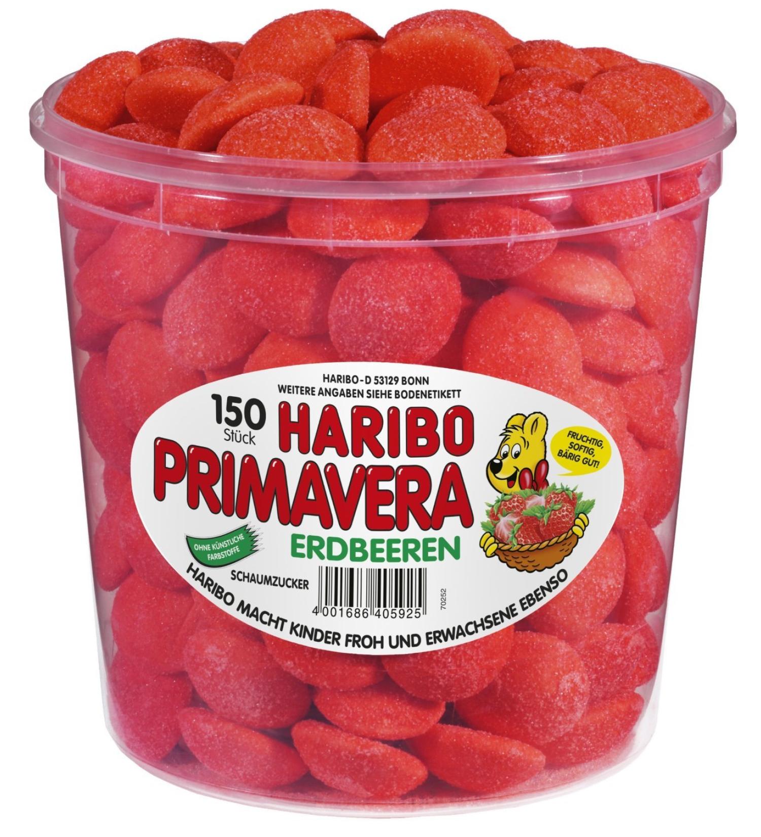 HARIBO socket Haribo Primavera strawberries 4-pack (4 x 1.05 kg)