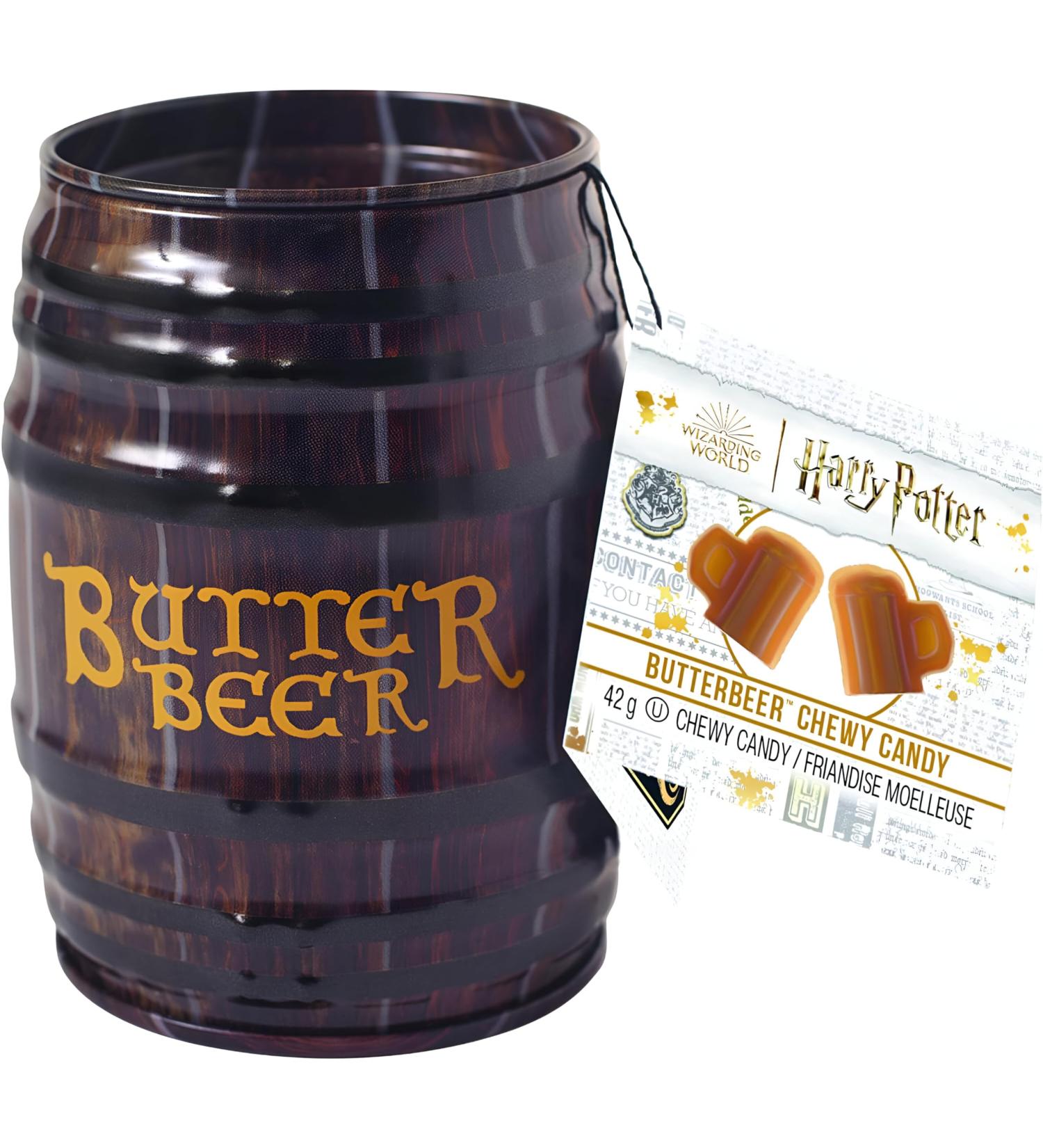 Jelly Belly Harry Potter Butterbeer Barrel Tin Butterscotch Chewy Candy 42g - Christmas & Holidays Candy - Vegan Candy Dairy Free Snacks Kosher Candy Gluten Free Bulk Candy Stocking Stuffers for Teens - Buy Online on GoSupps.com