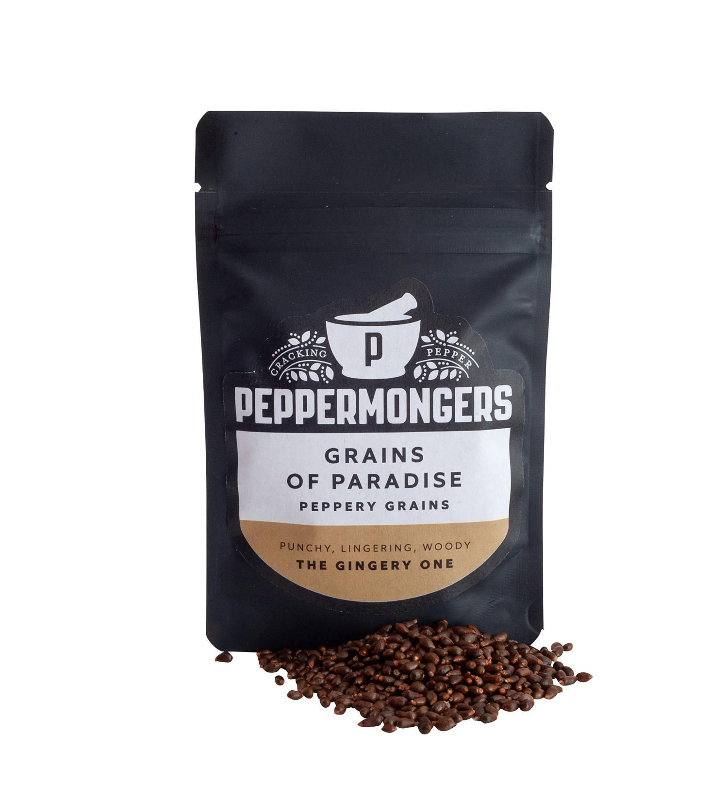 Peppermongers Grains of Paradise Alligator Pepper 52g - Exotic Spice for Culinary Delights - Buy Online on GoSupps.com