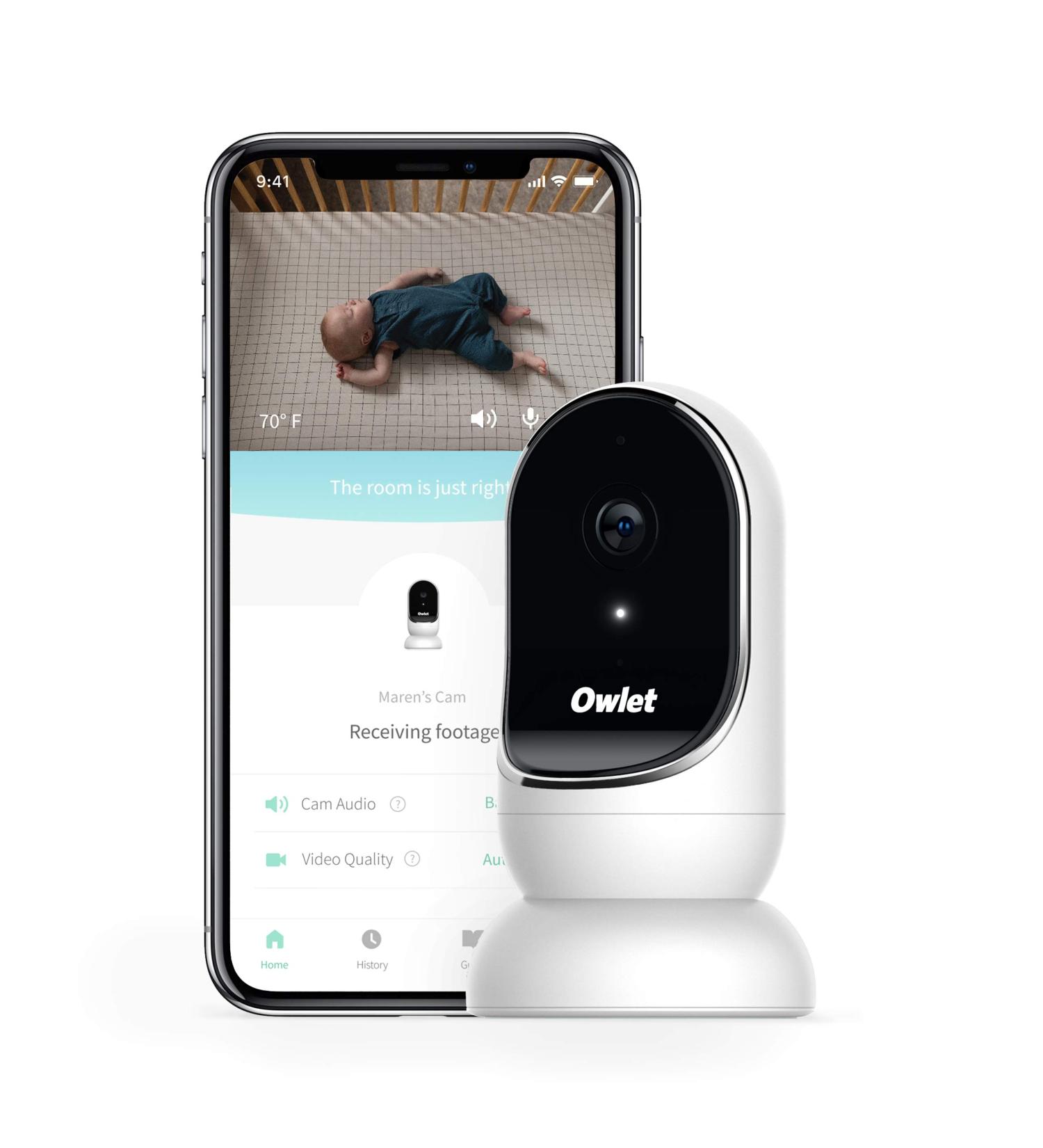 Owlet Cam Baby Monitor - Secure HD Video Movement & Noise Alerts | International Shipping Available - Buy Online on GoSupps.com