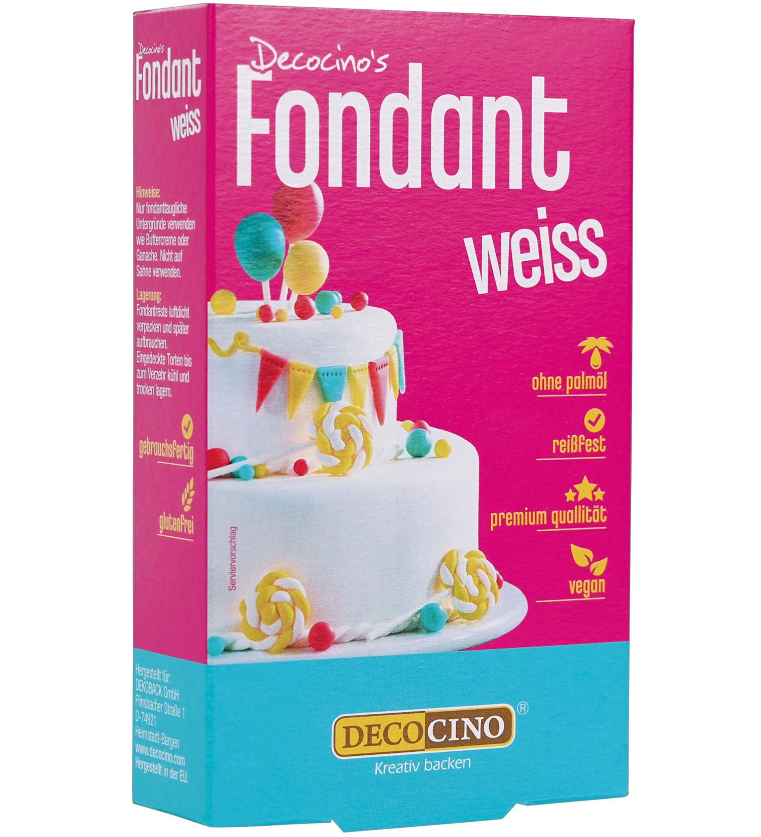 Buy Decocino White Fondant 250g Ideal for Cake Decorating | International Shipping - Buy Online on GoSupps.com