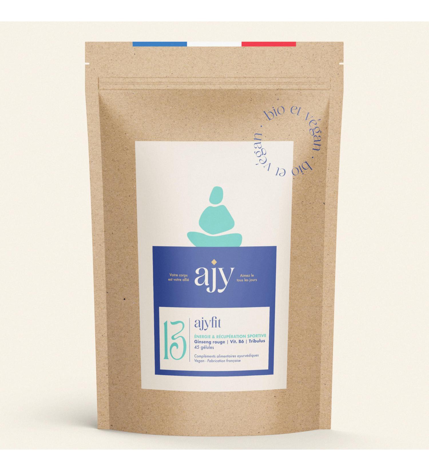 AJYFIT Energie r cup ration sportive & concentration | Tribulus vitamine B6 et ginseng rouge | 100% naturel 45 g lules - Buy Online on GoSupps.com