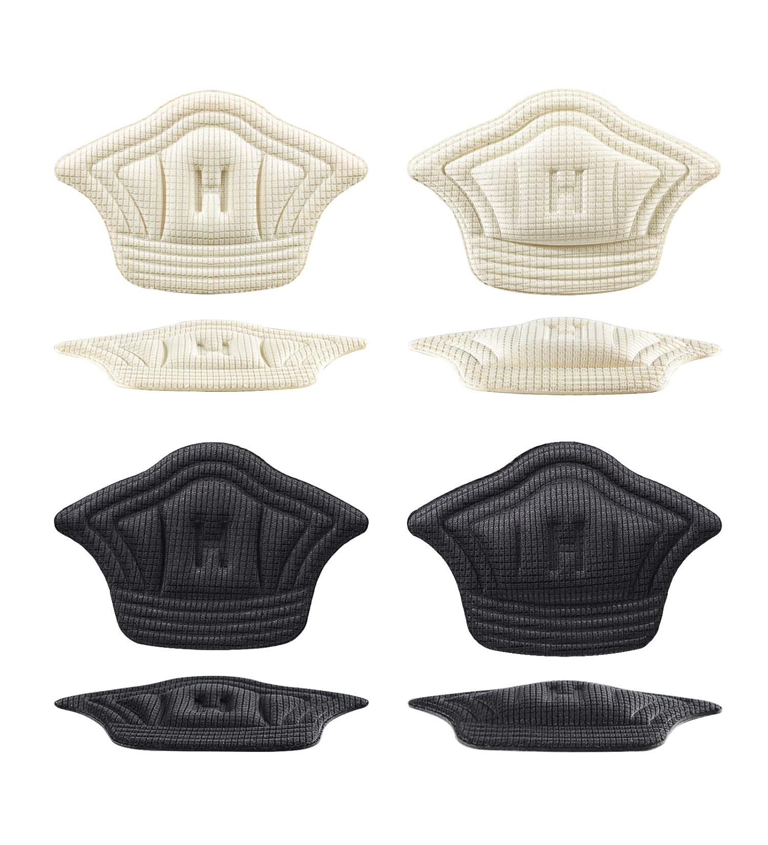 4 Pairs Heel Cushions - Self-Adhesive Heel Protectors for Men & Women | Adjustable Size for Sports & Leather Shoes - Buy Online on GoSupps.com